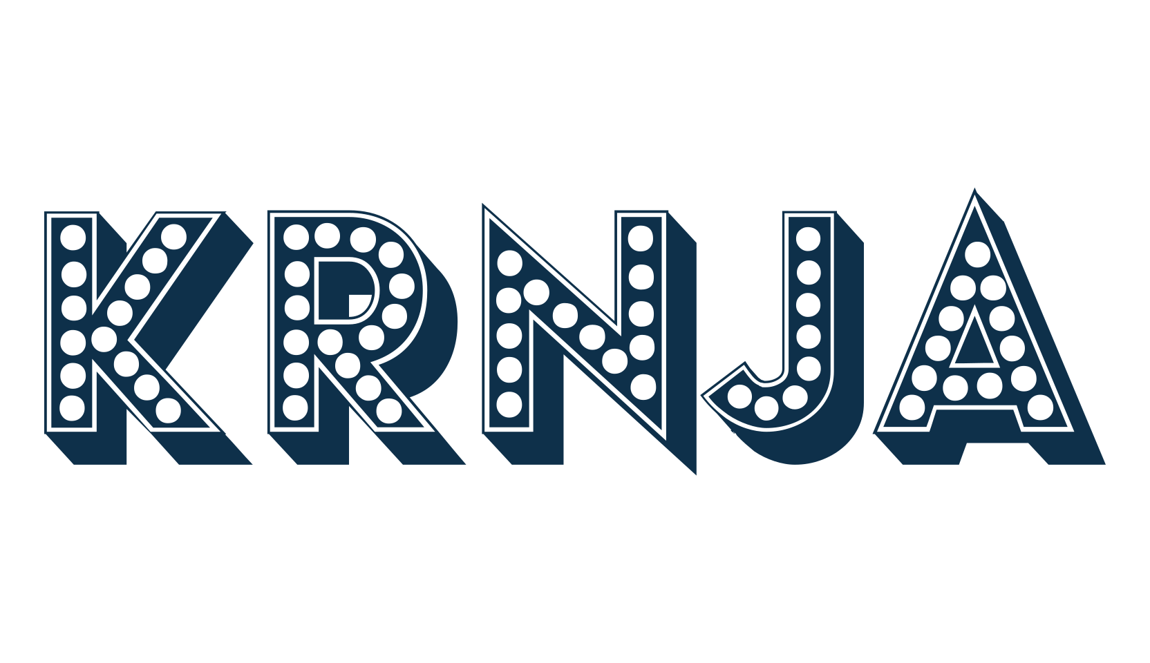 Krnja, decorative font preview