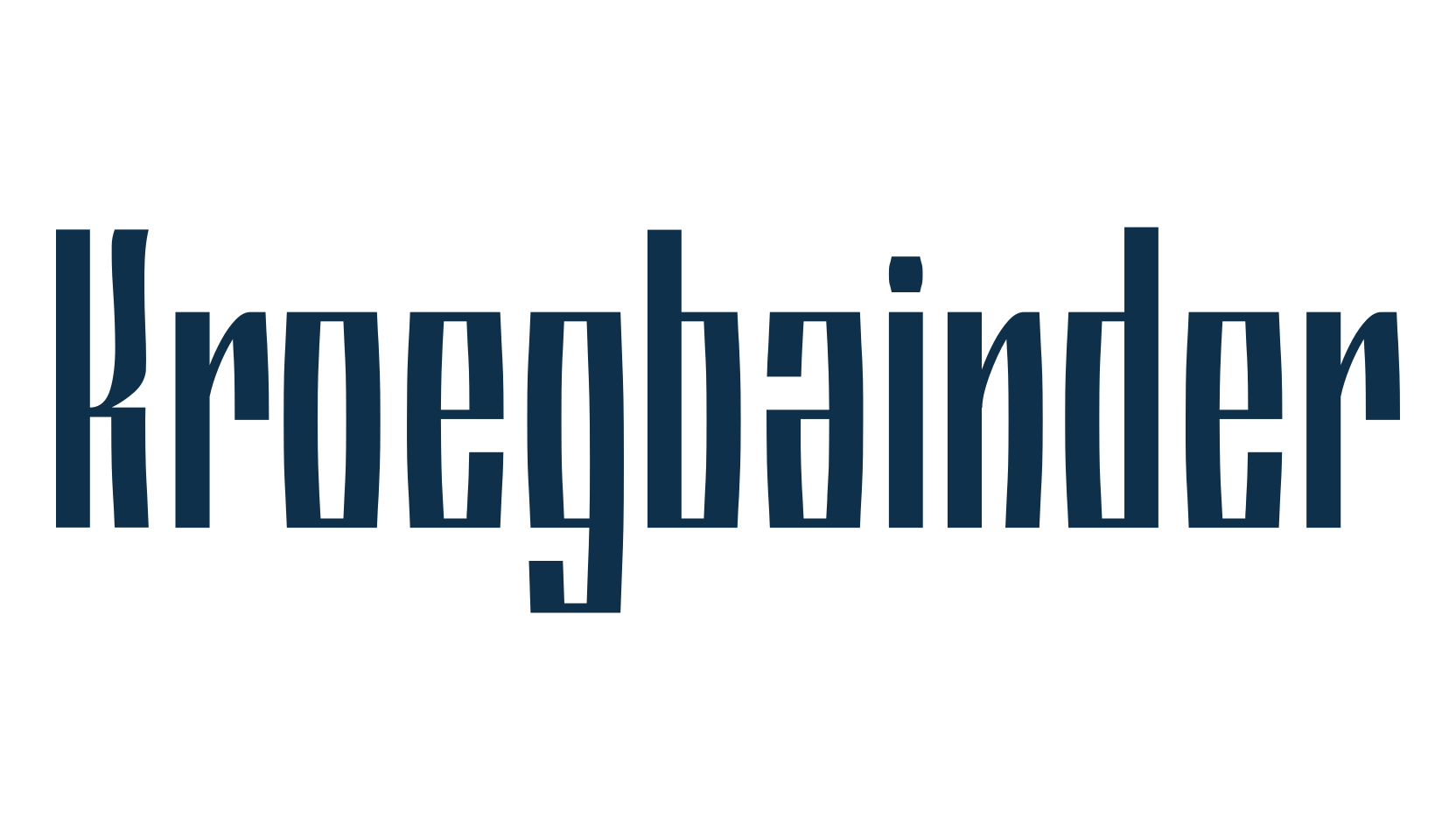 Kroegbainder, various font preview