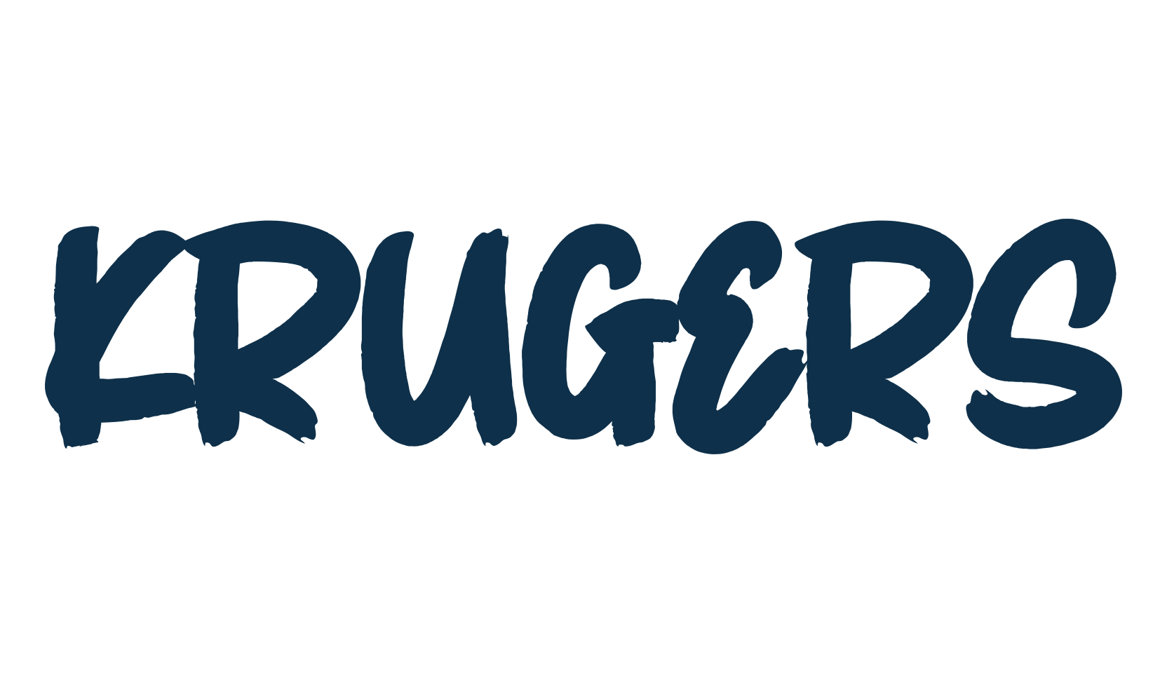 Krugers, script brush fancy decorative calligraphy font preview