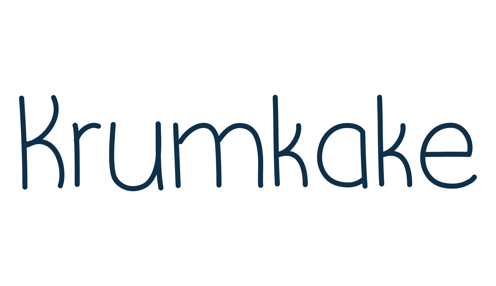 Krumkake, script handwritten fancy decorative calligraphy font preview