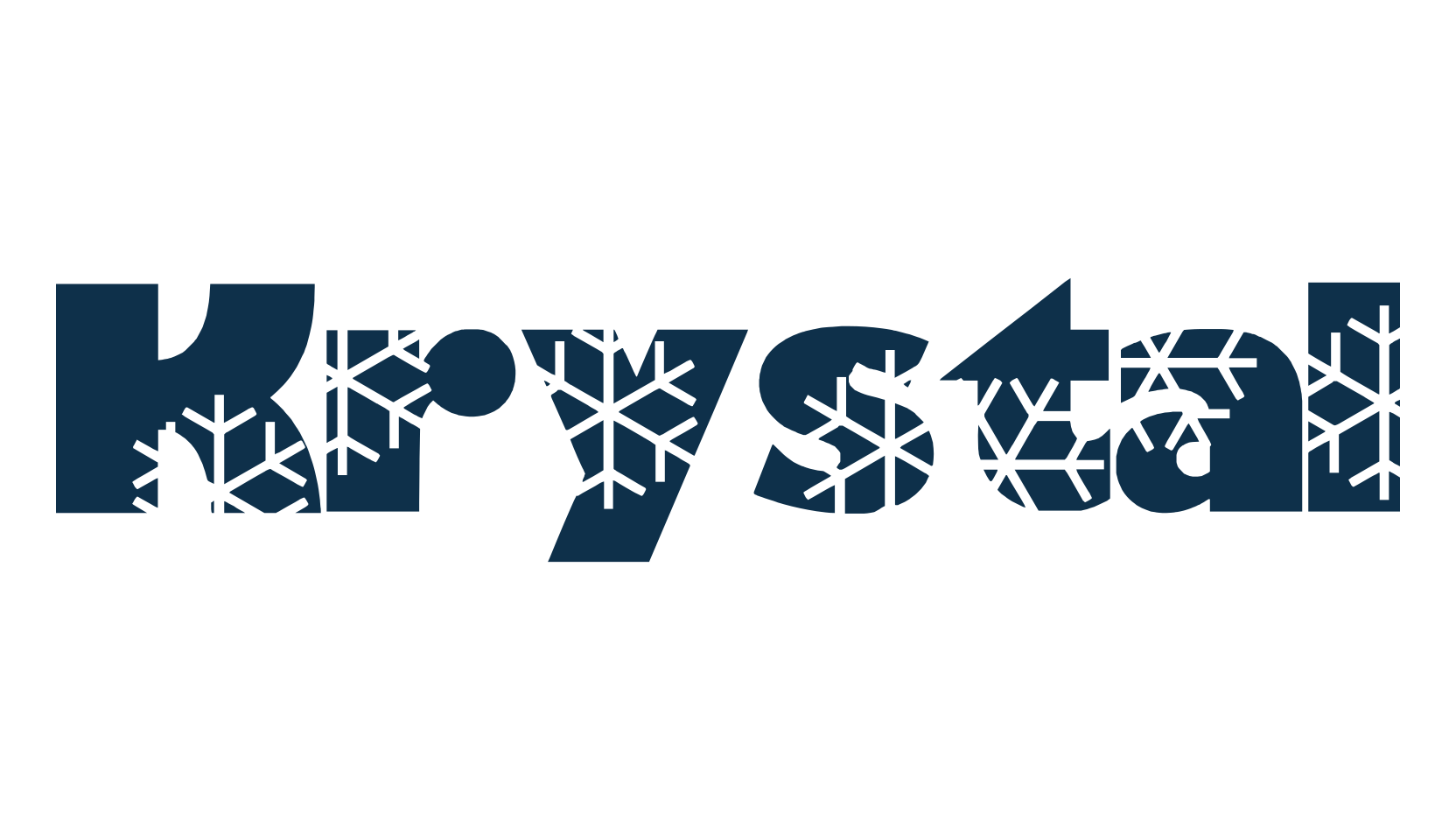 Krystal, fancy fire, ice decorative font preview