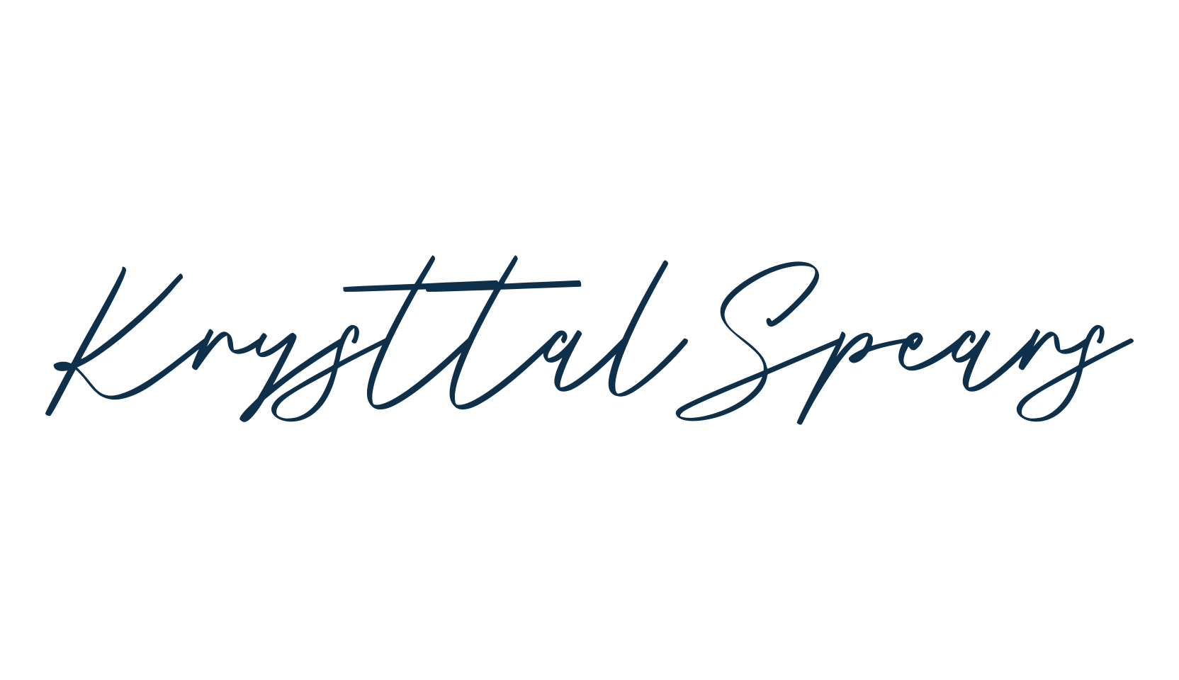 Krysttal Spears, handwriting font preview