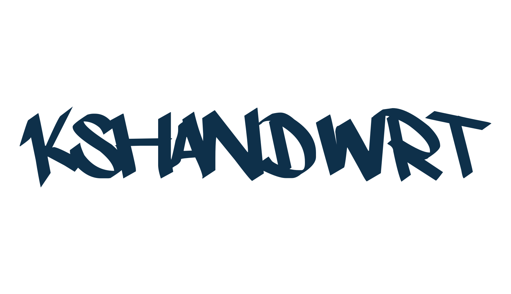Kshandwrt, graffiti font preview