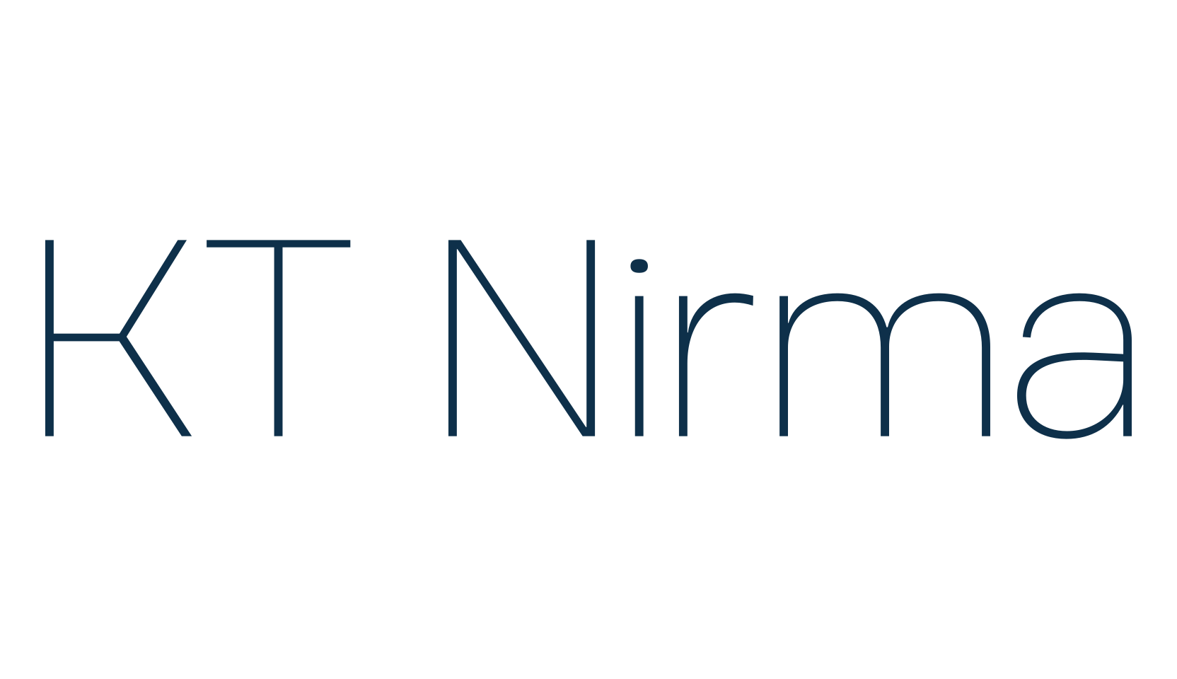 KT Nirma, basic sans serif font preview