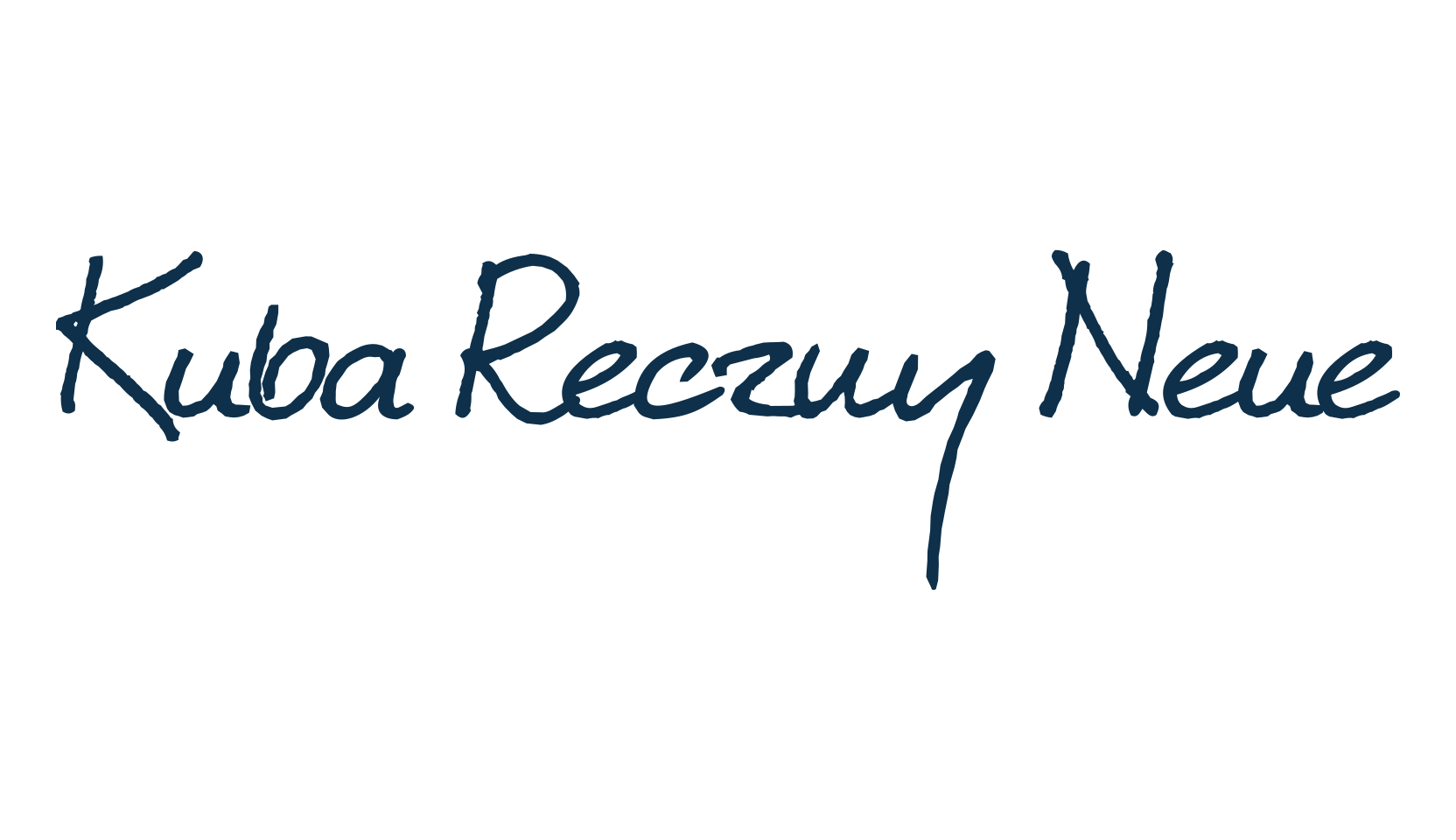 Kuba Reczny Neue, script handwritten fancy decorative calligraphy font preview