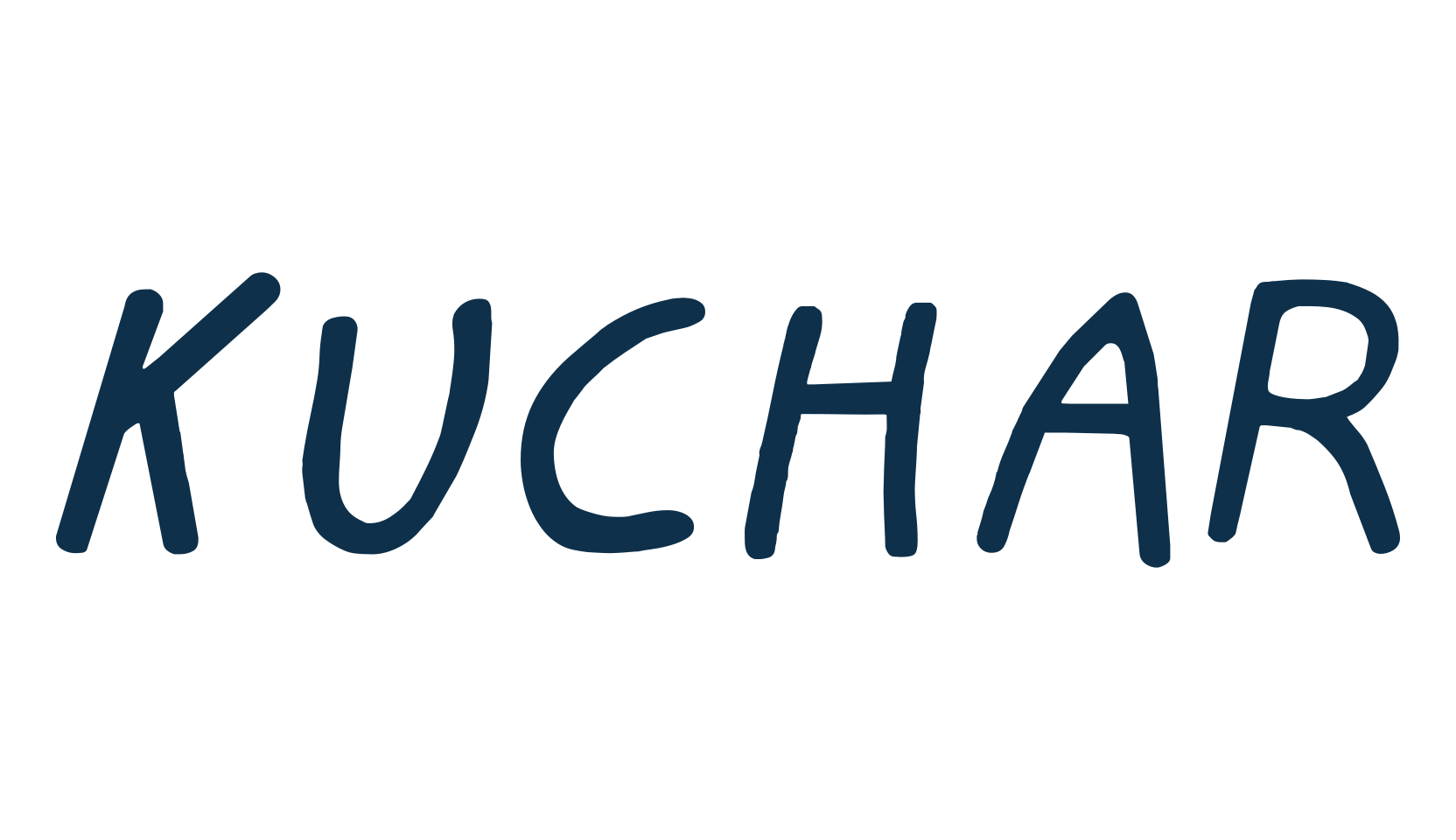 Kuchar, script handwritten fancy decorative calligraphy font preview