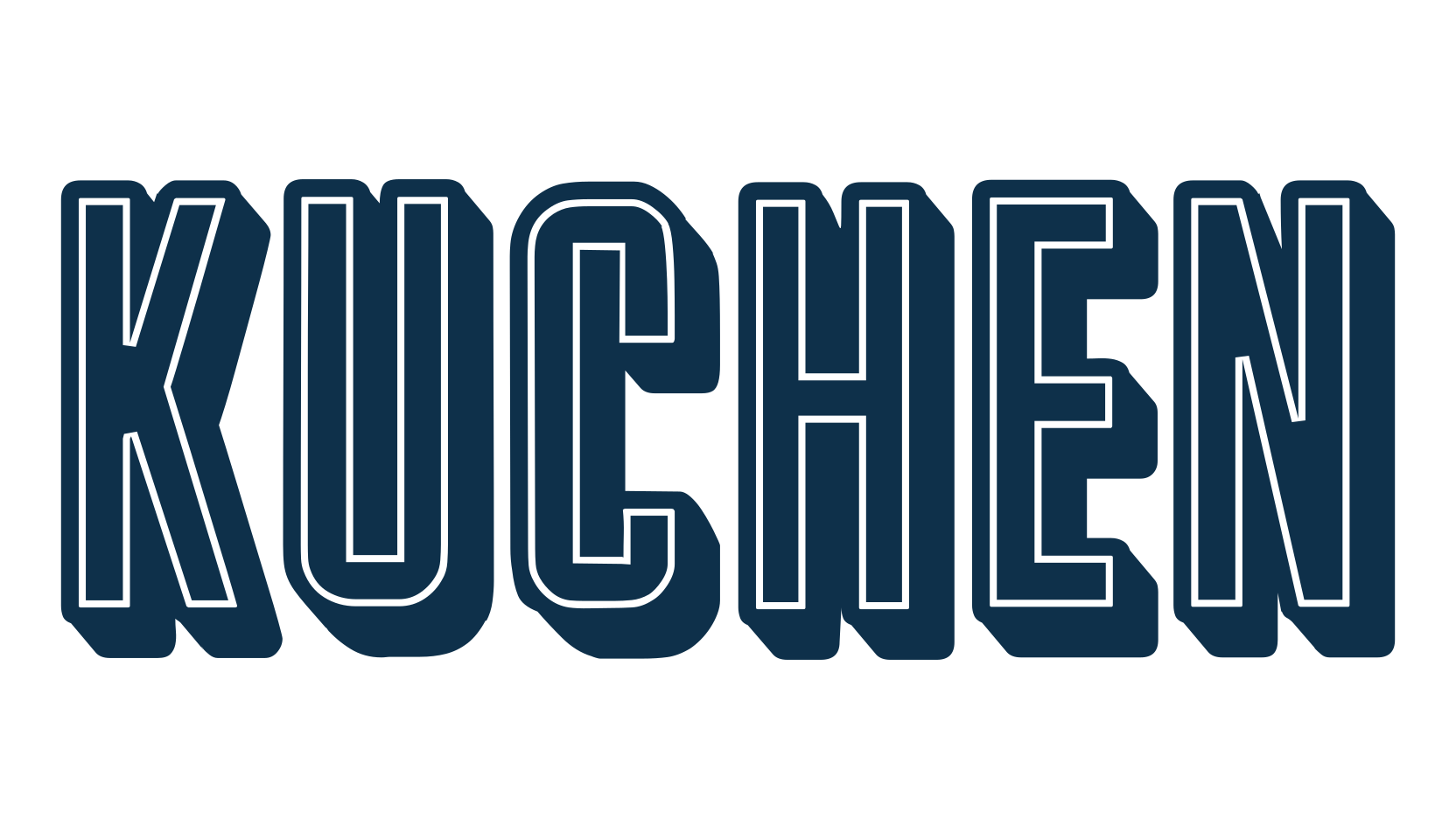 Kuchen, fancy retro decorative font preview