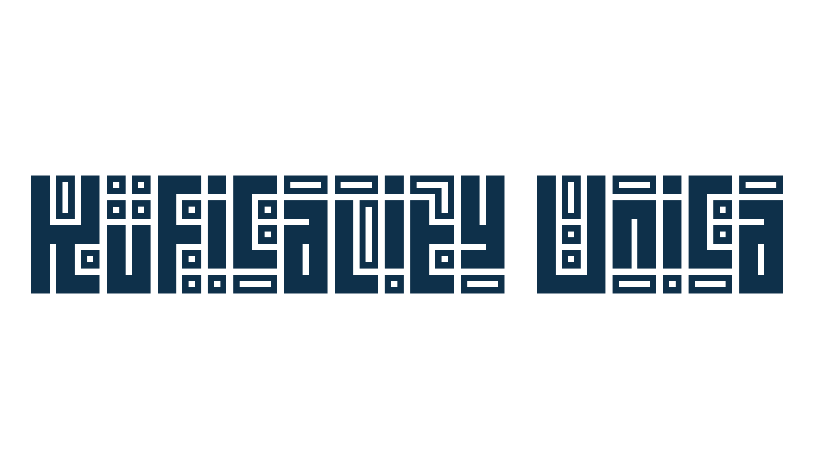 Kuficality Unica, various font preview