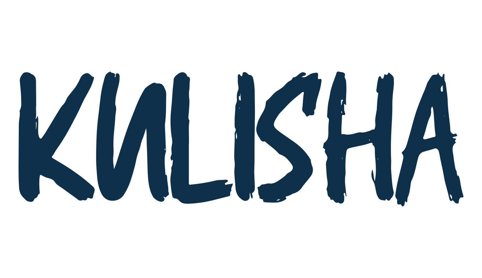 Kulisha, brush font preview
