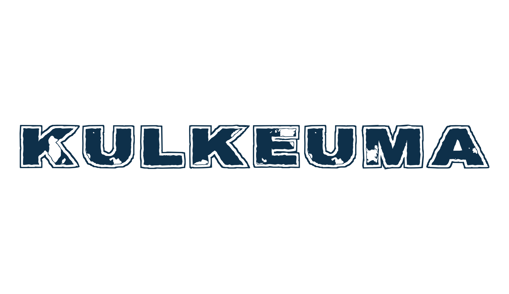 Kulkeuma, eroded font preview