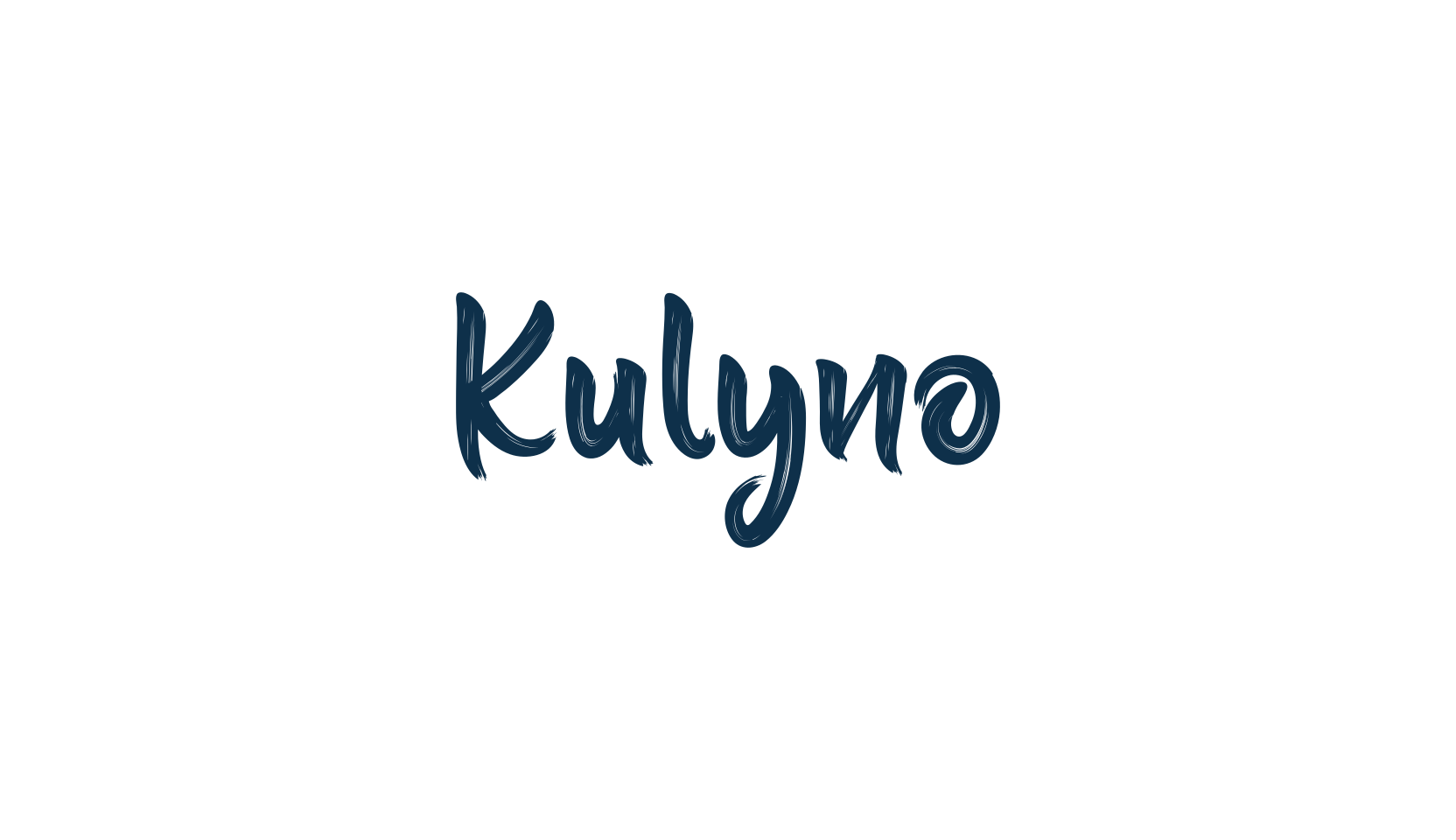 Kulyno, brush font preview
