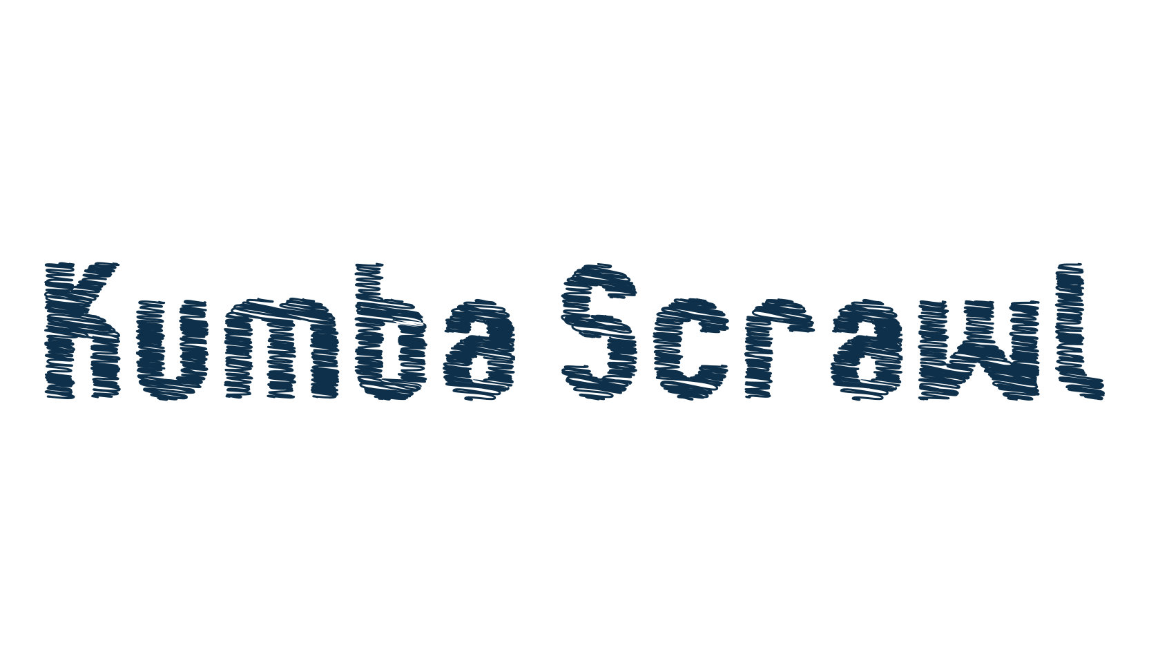 Kumba Scrawl, fancy various basic font preview