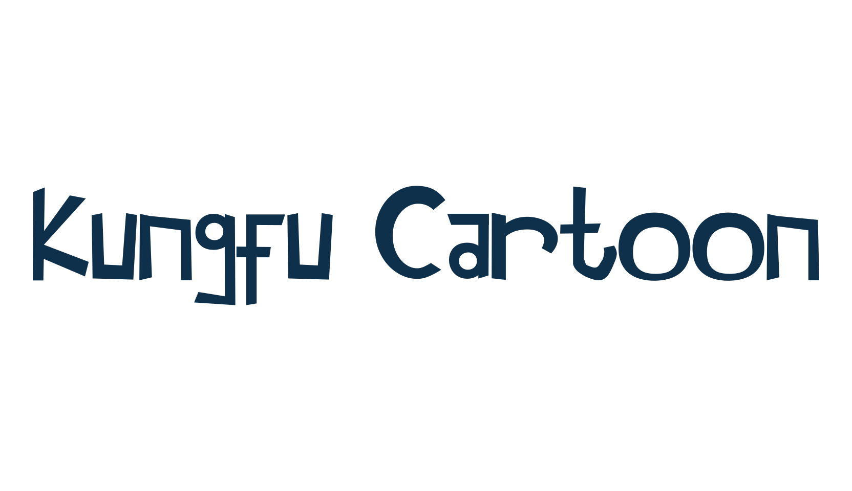 Kungfu Cartoon, fancy cartoon decorative font preview