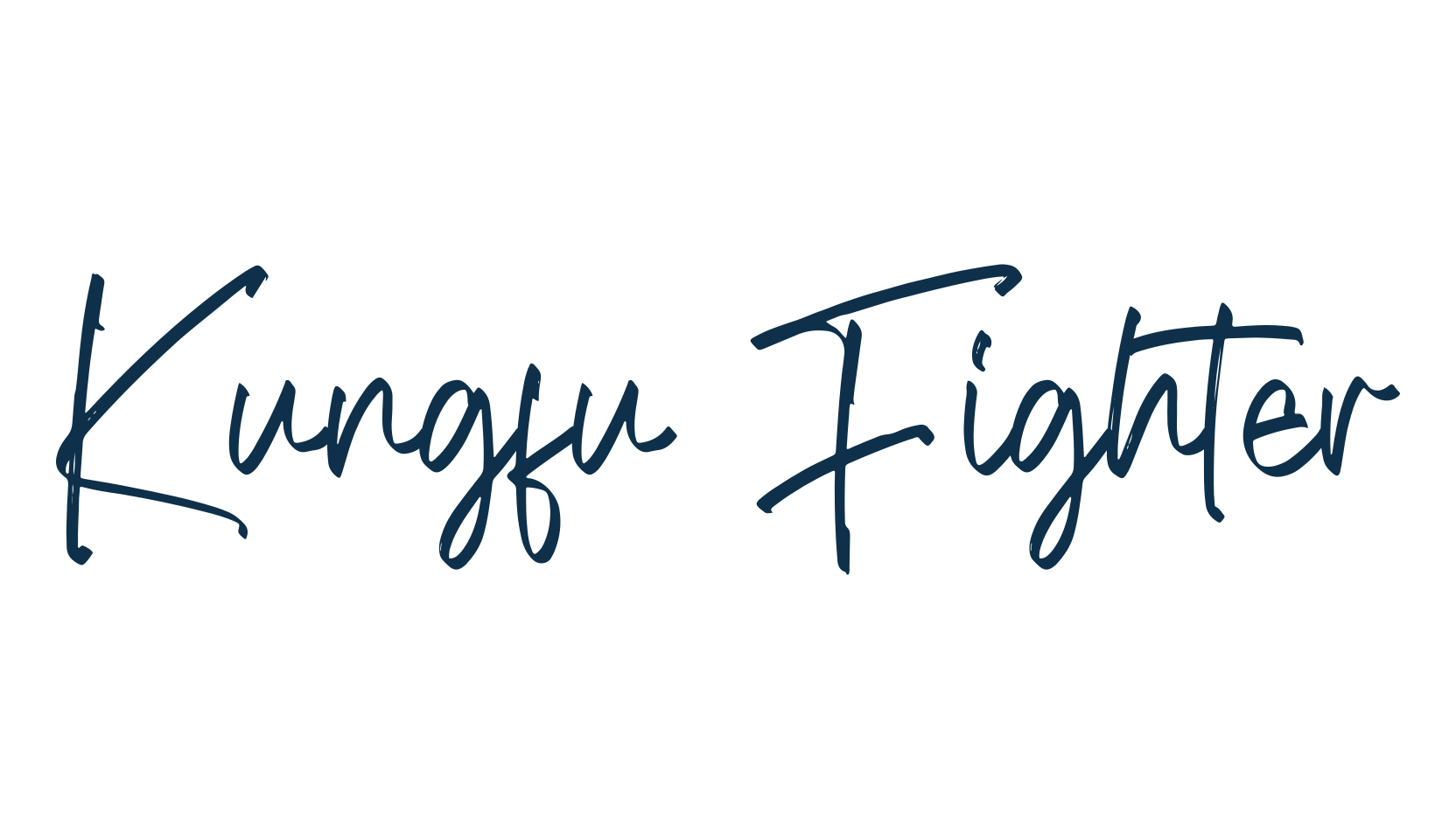 Kungfu Fighter, script handwritten fancy decorative calligraphy font preview