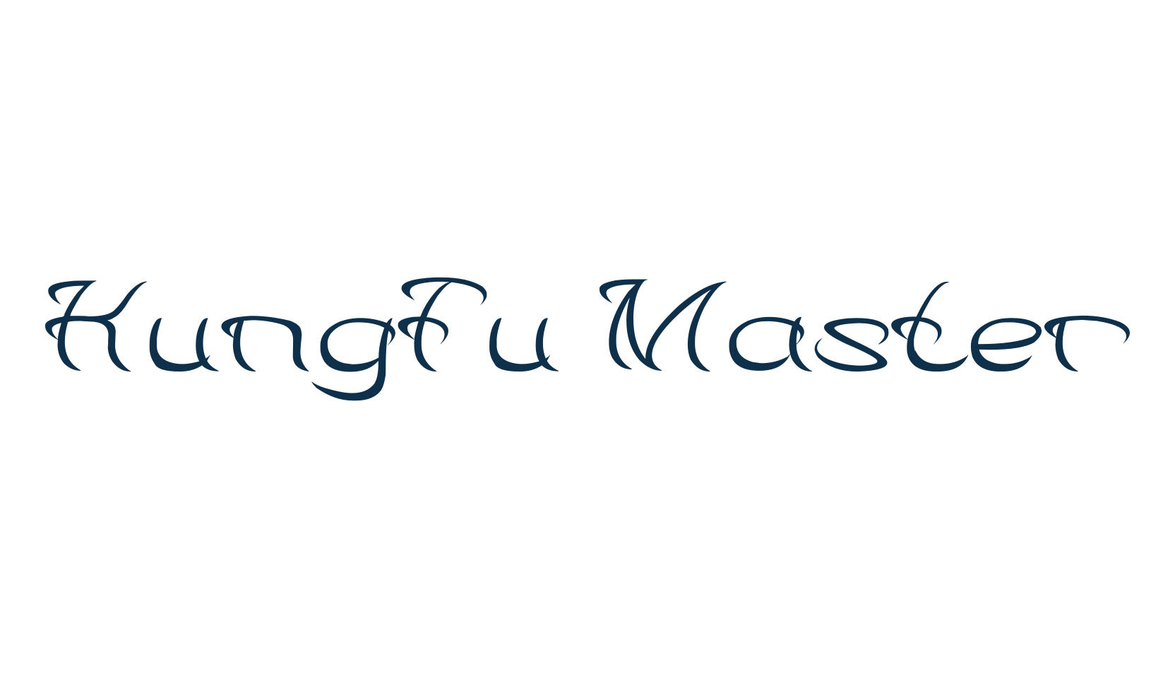 Kungfu Master, fancy decorative font preview