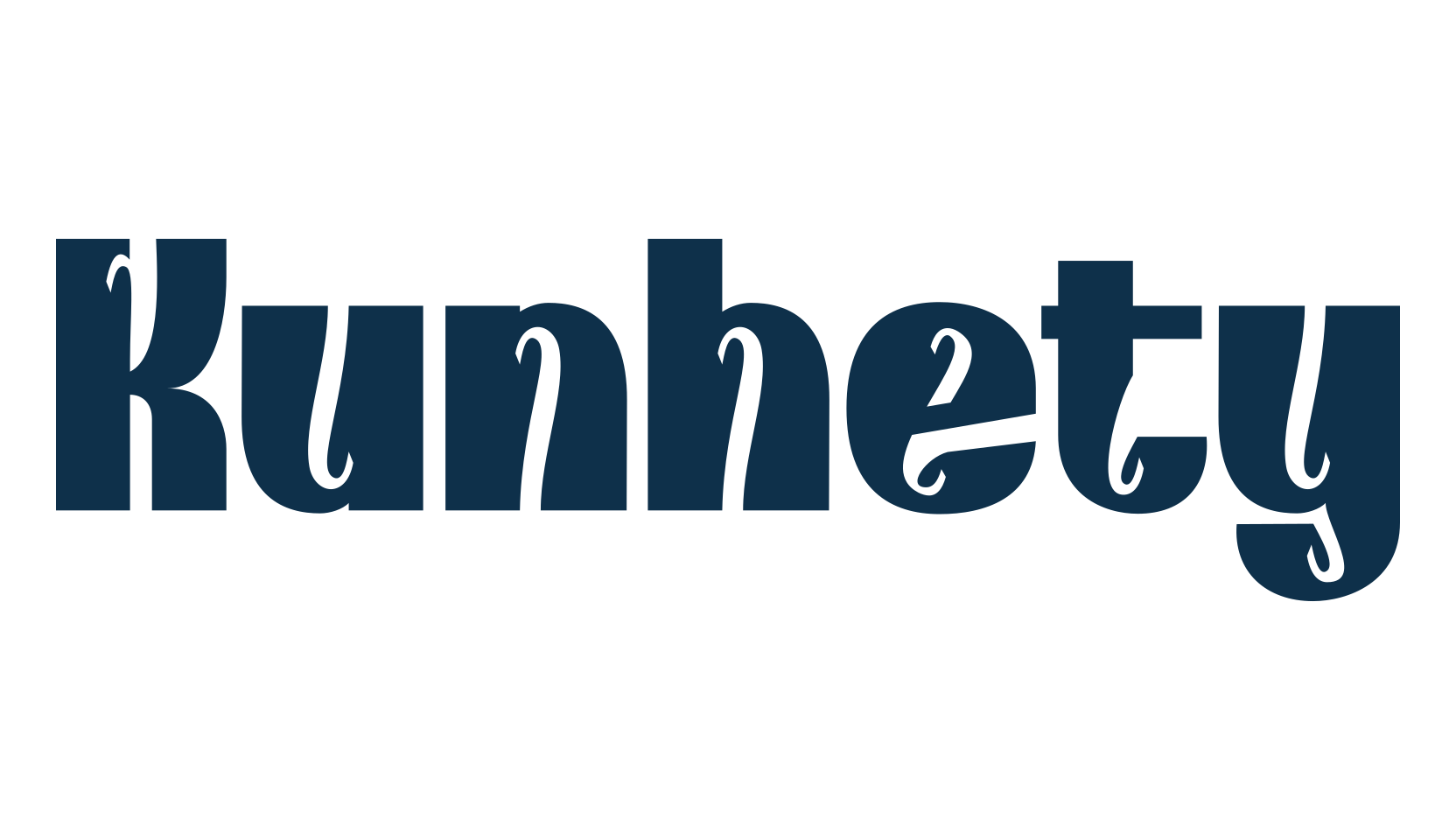 Kunhety, fancy groovy decorative font preview