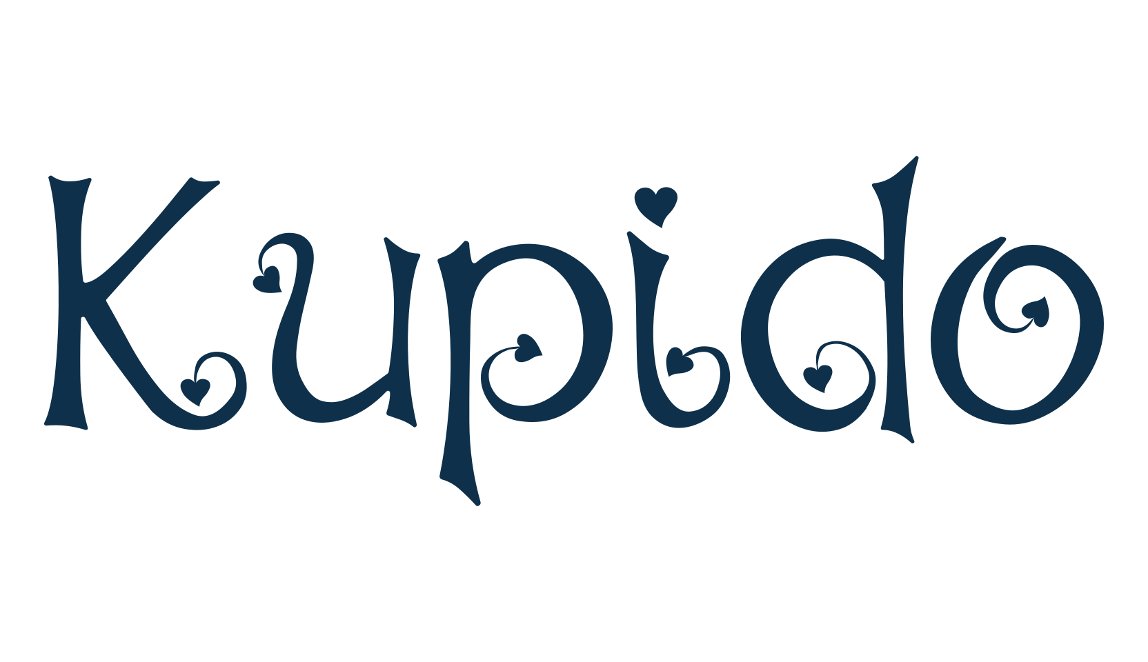 Kupido, fancy decorative font preview