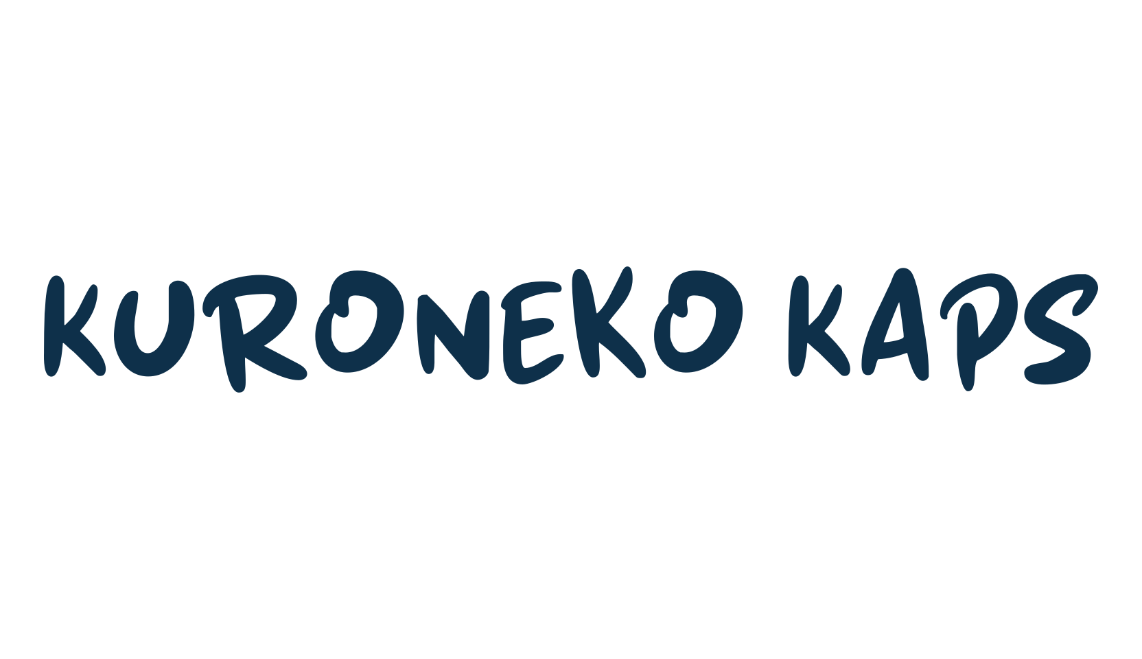 Kuroneko Kaps, fancy various decorative font preview