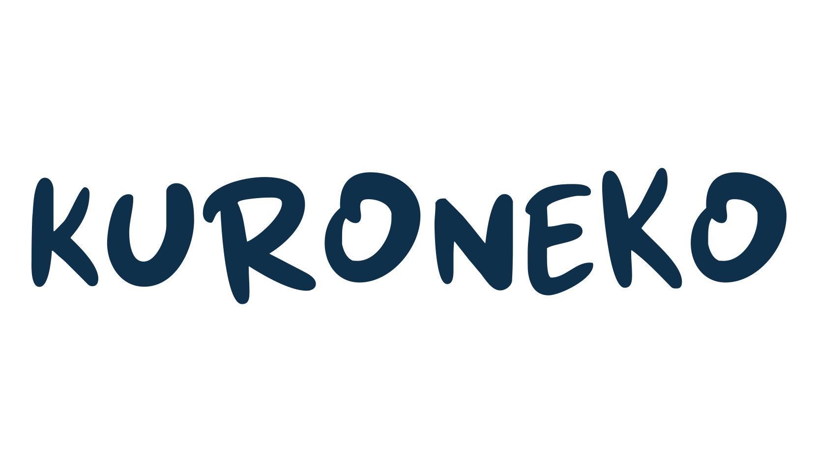 Kuroneko, fancy cartoon decorative font preview