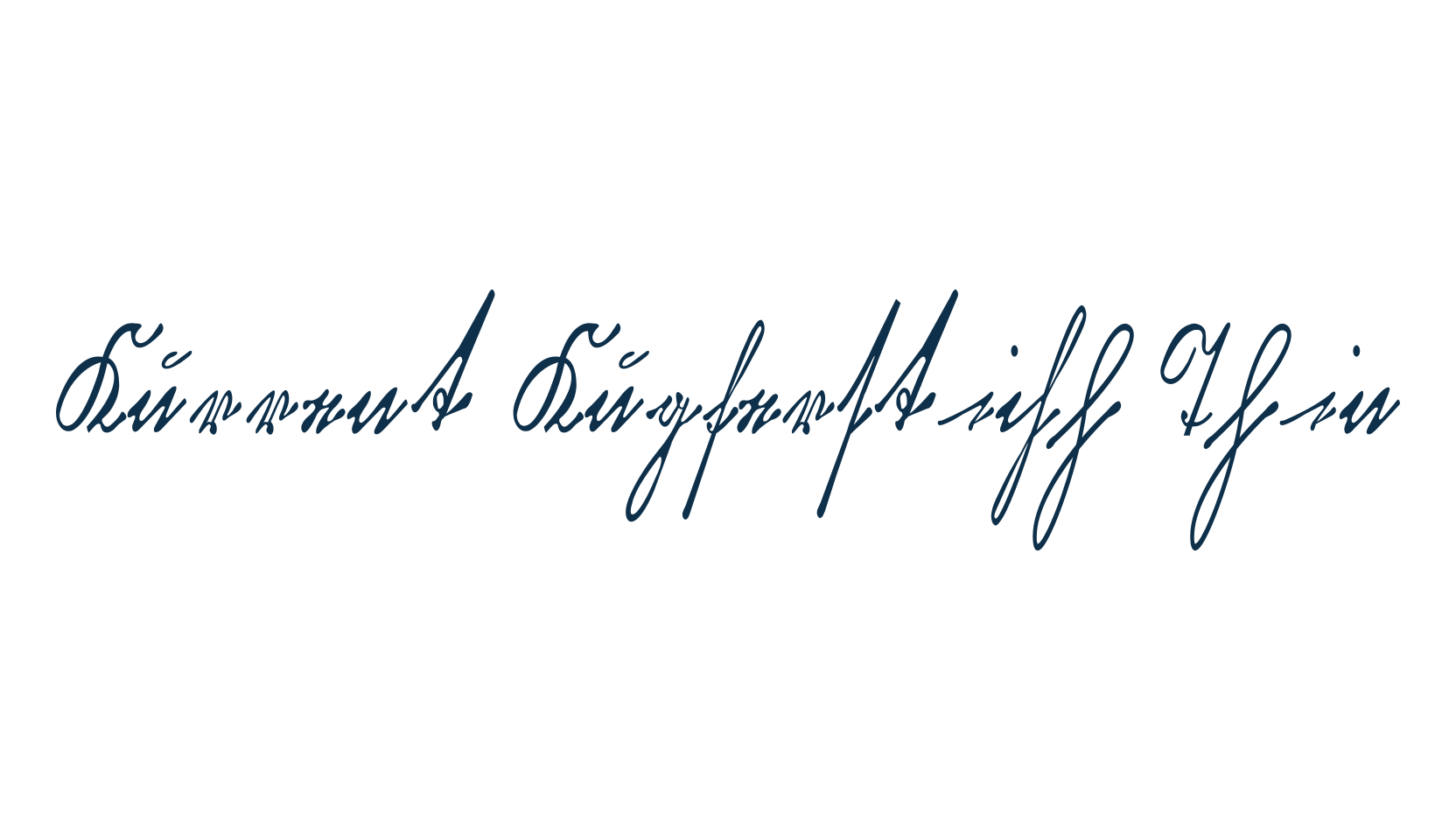 Kurrent Kupferstich Thin, script calligraphy fancy decorative font preview
