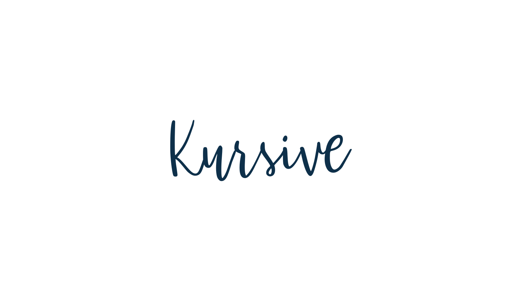 Kursive, display market font preview