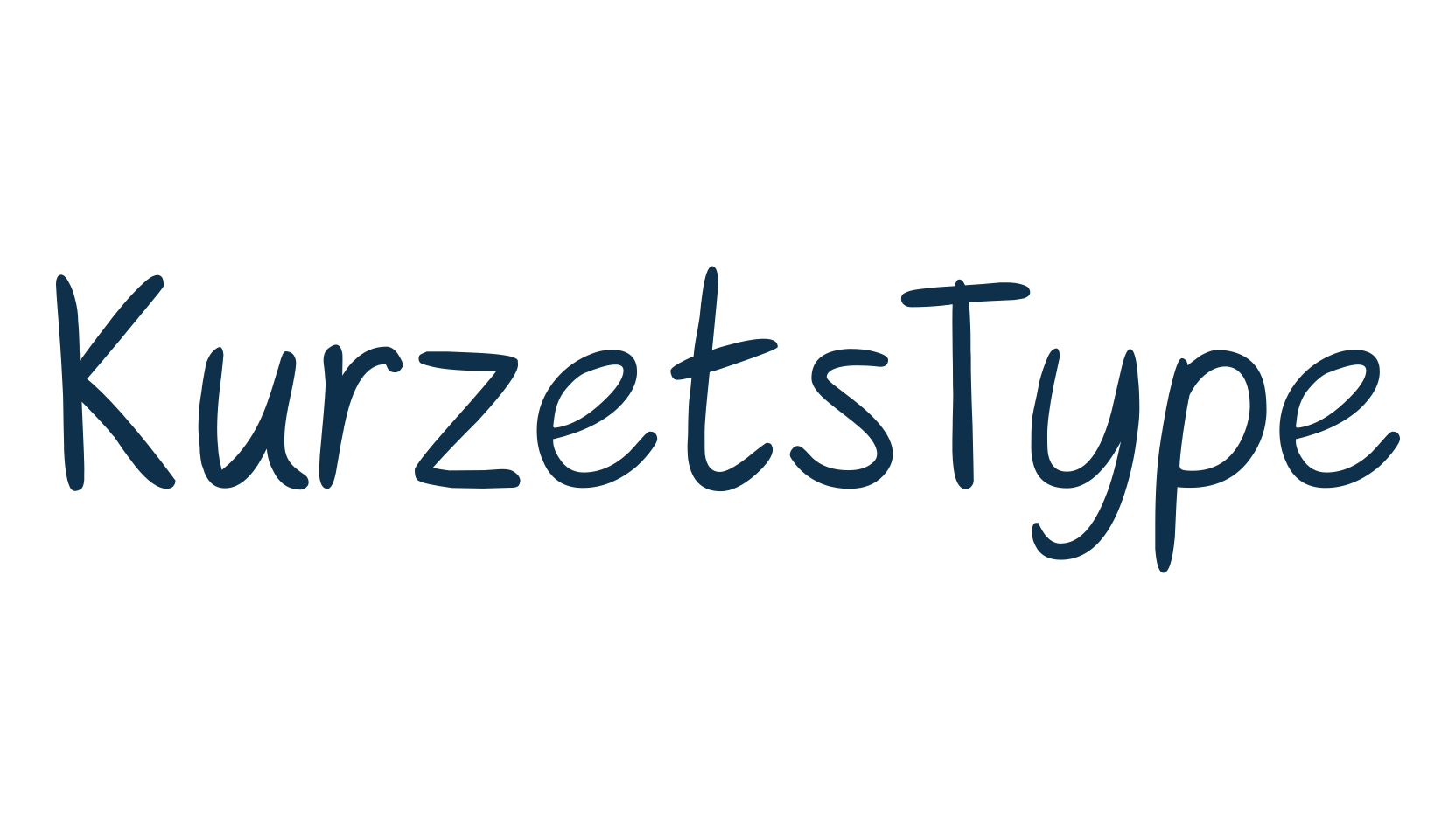 KurzetsType, script handwritten fancy decorative calligraphy font preview