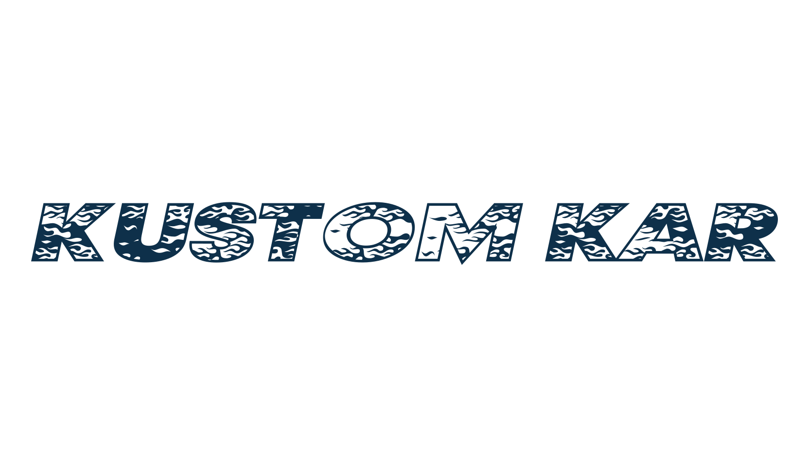 Kustom Kar, fancy decorative font preview