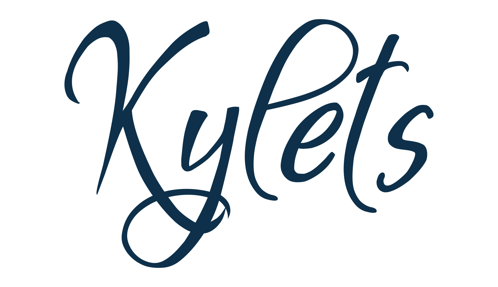 Kylets, handwriting font preview