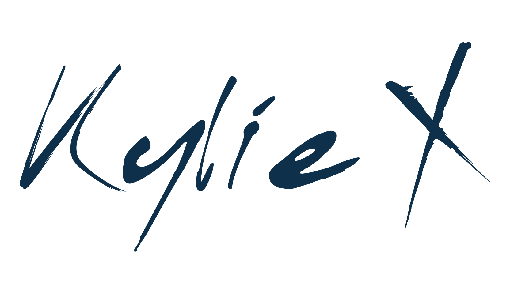 Kylie X, script handwritten fancy decorative calligraphy font preview