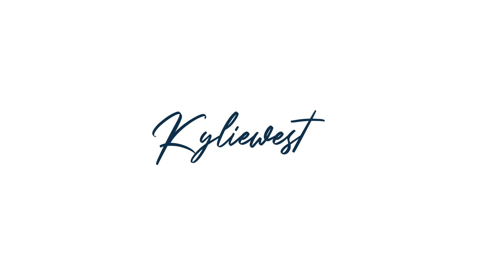 Kyliewest, handwriting font preview