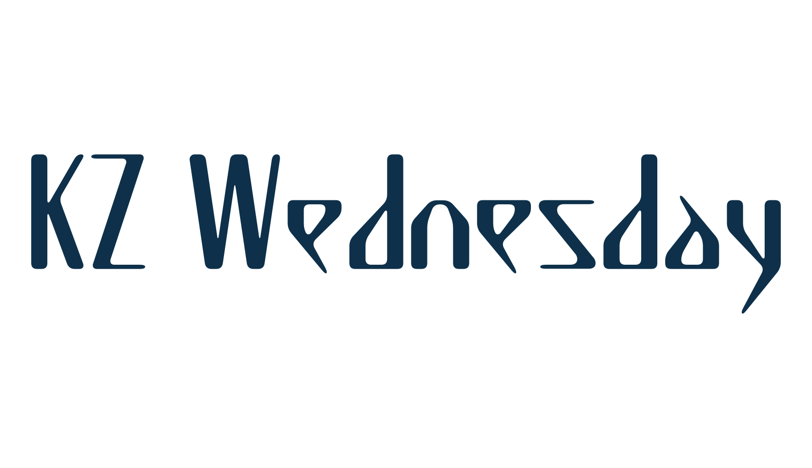 KZ Wednesday, fancy various techno sci-fi font preview