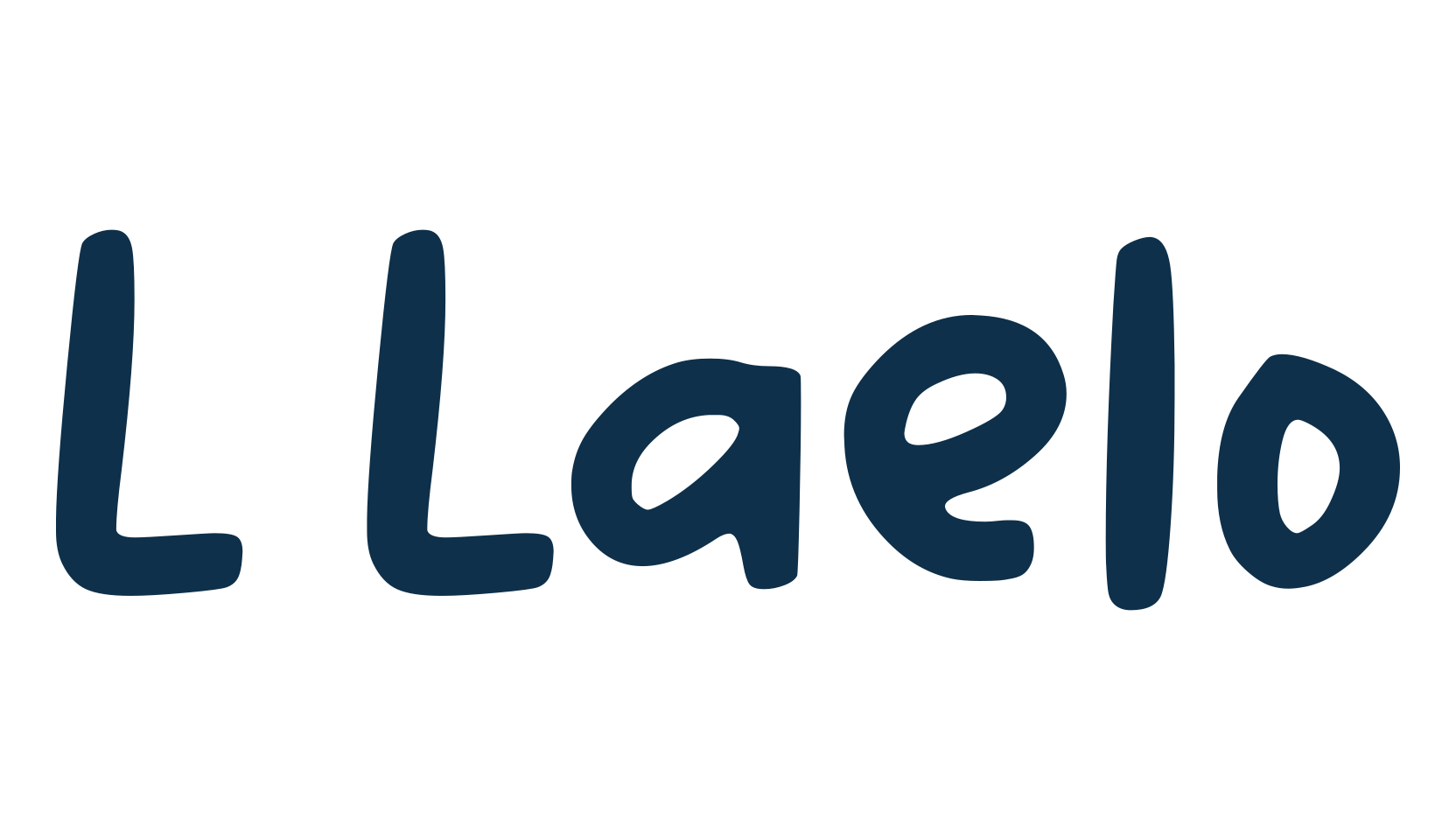 L Laelo, cartoon font preview