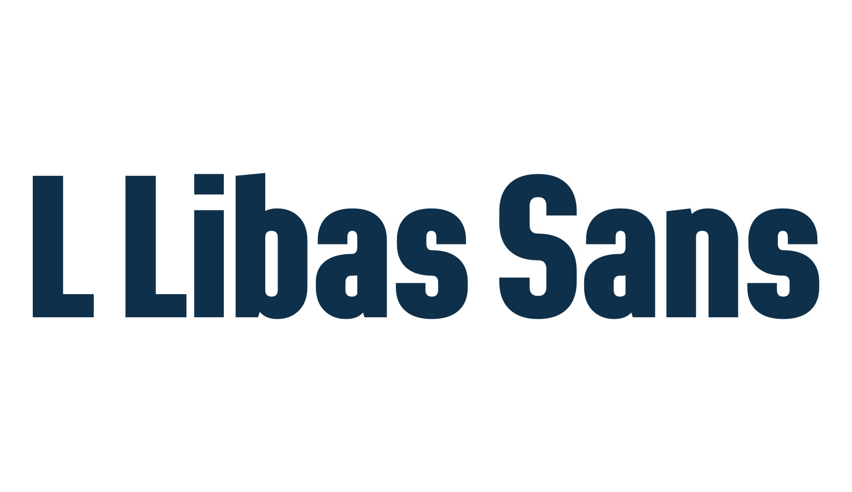 L Libas Sans, sans serif font preview
