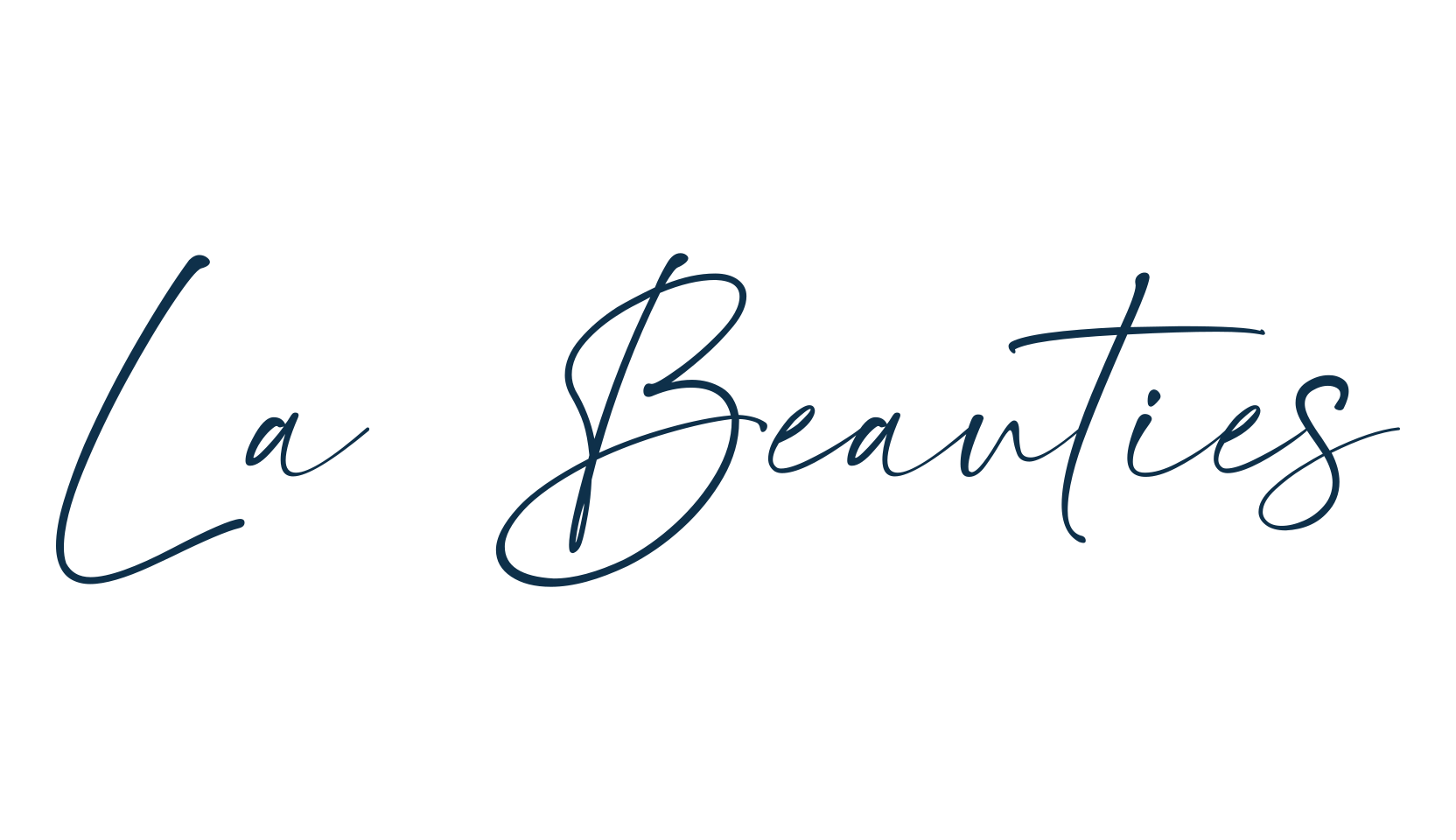 La Beauties, script handwritten fancy decorative calligraphy font preview