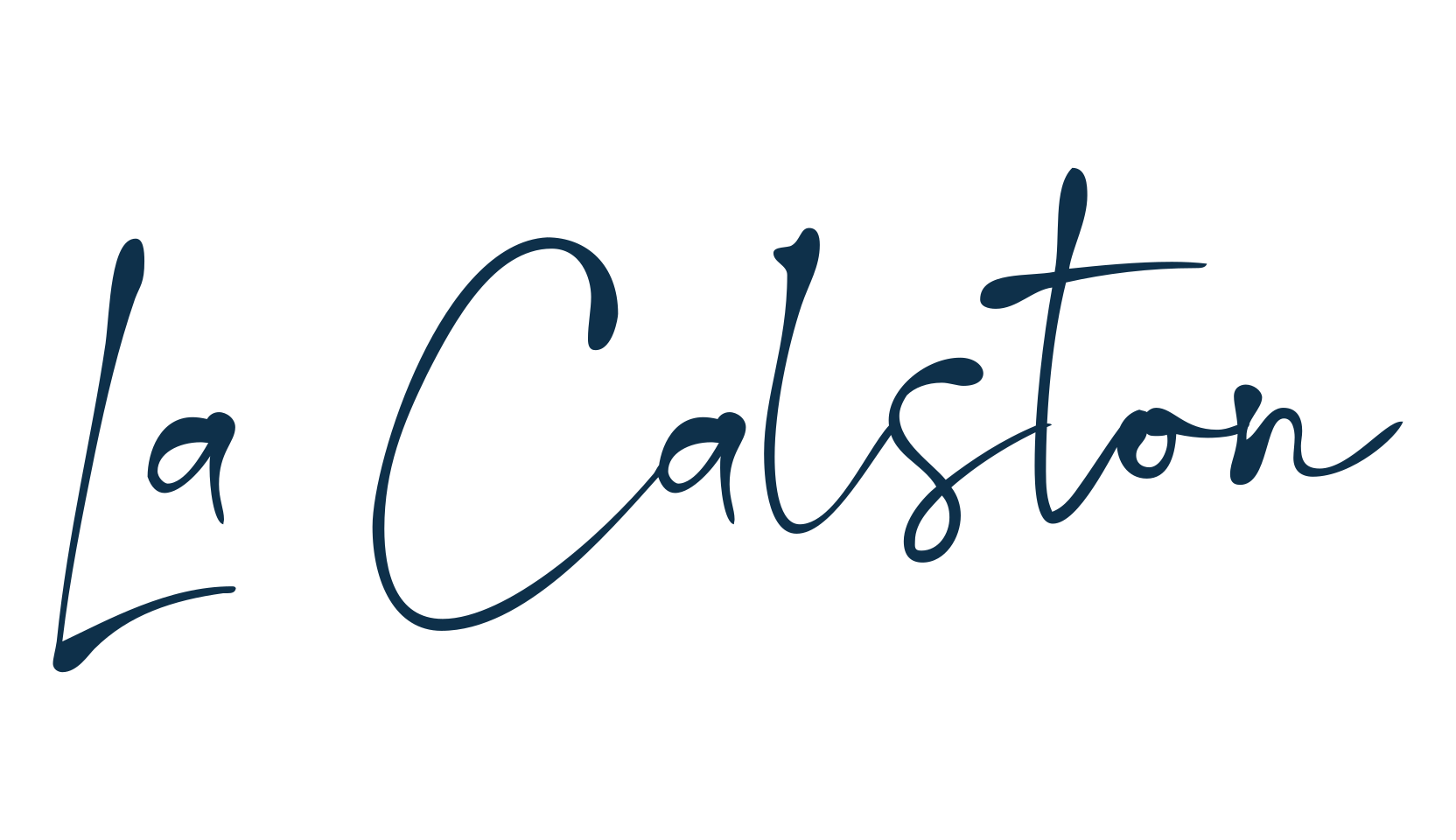 La Calston, script handwritten fancy decorative calligraphy font preview