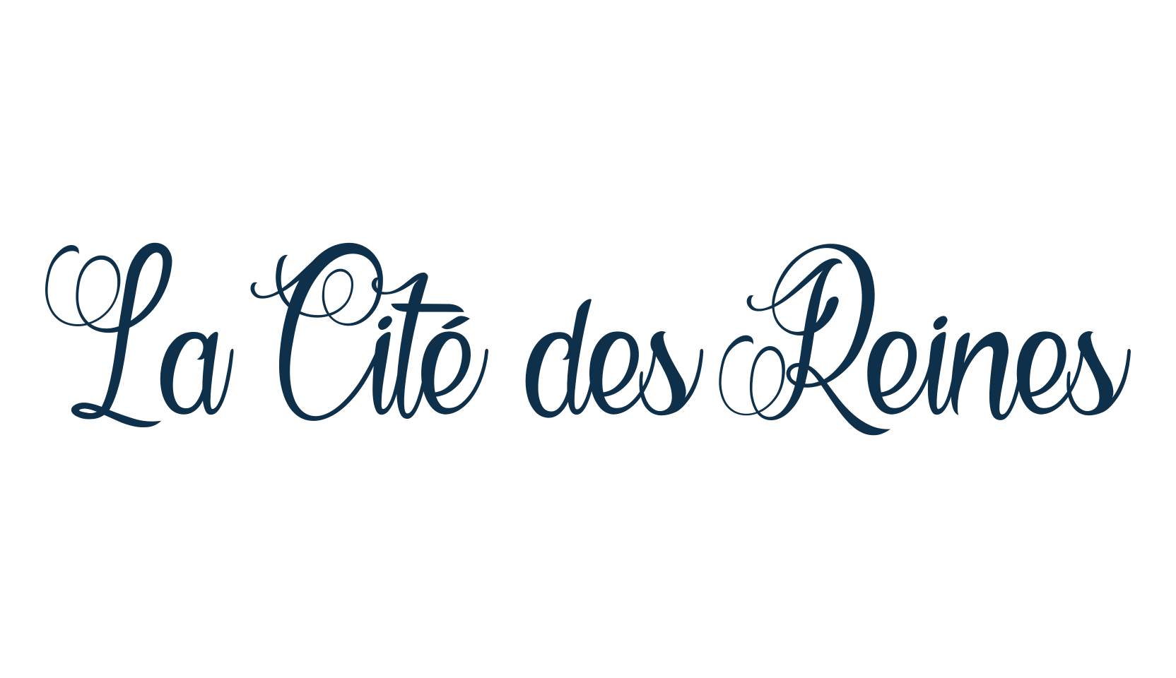 La Cité des Reines, script calligraphy fancy decorative font preview