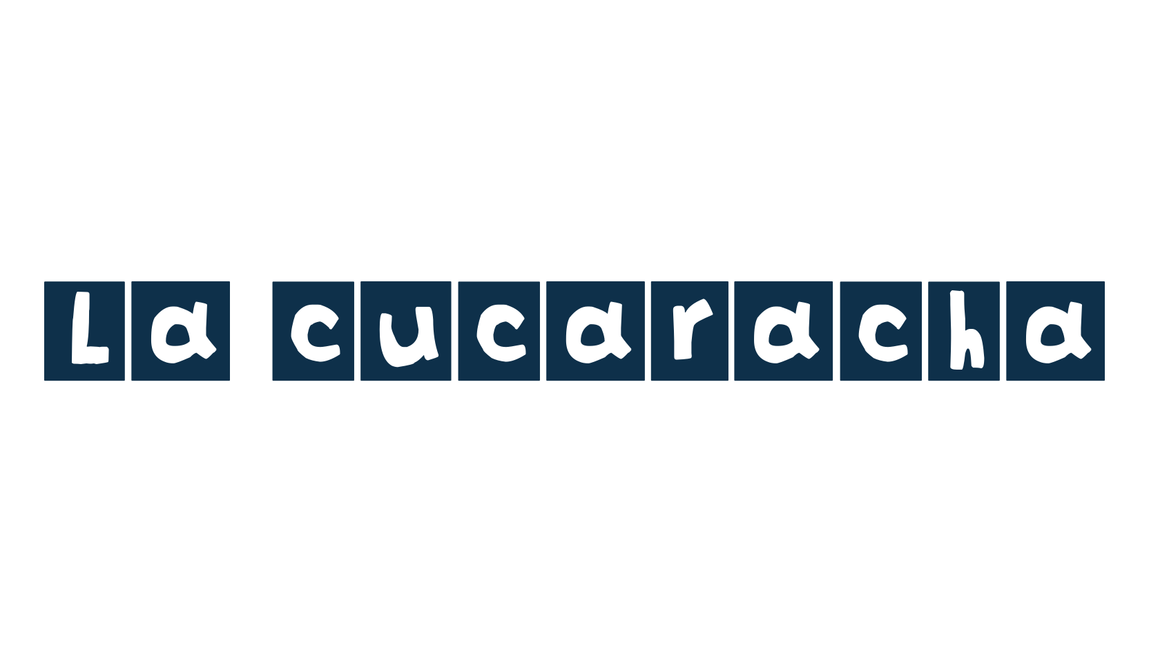 La Cucaracha, decorative font preview