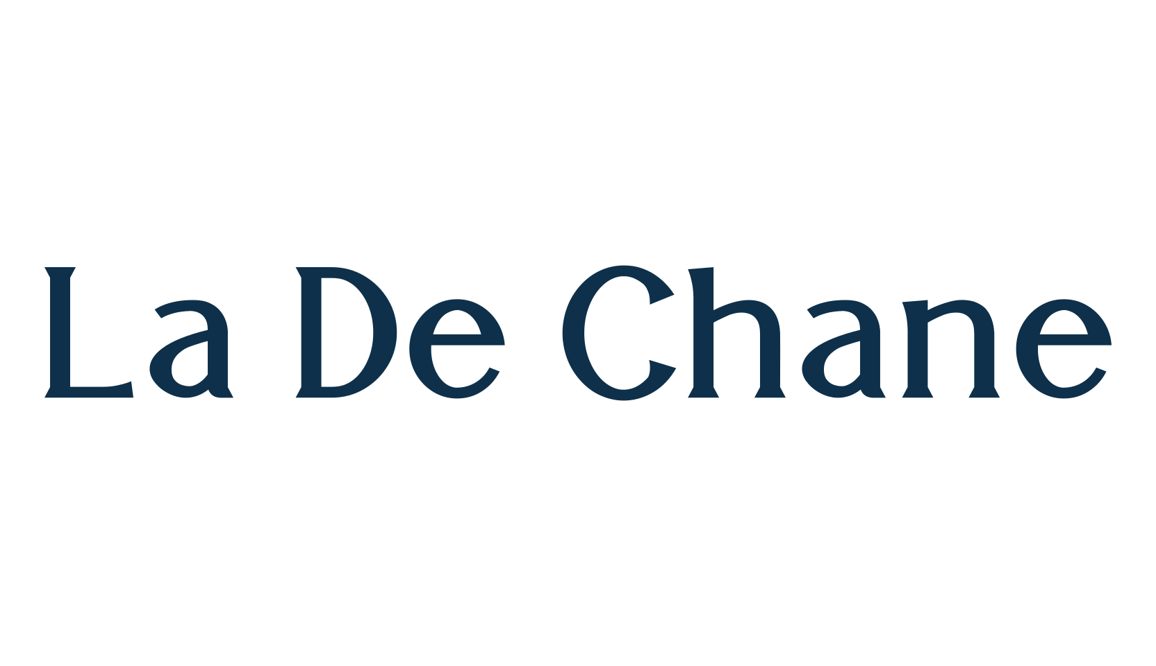 La De Chane, basic serif font preview