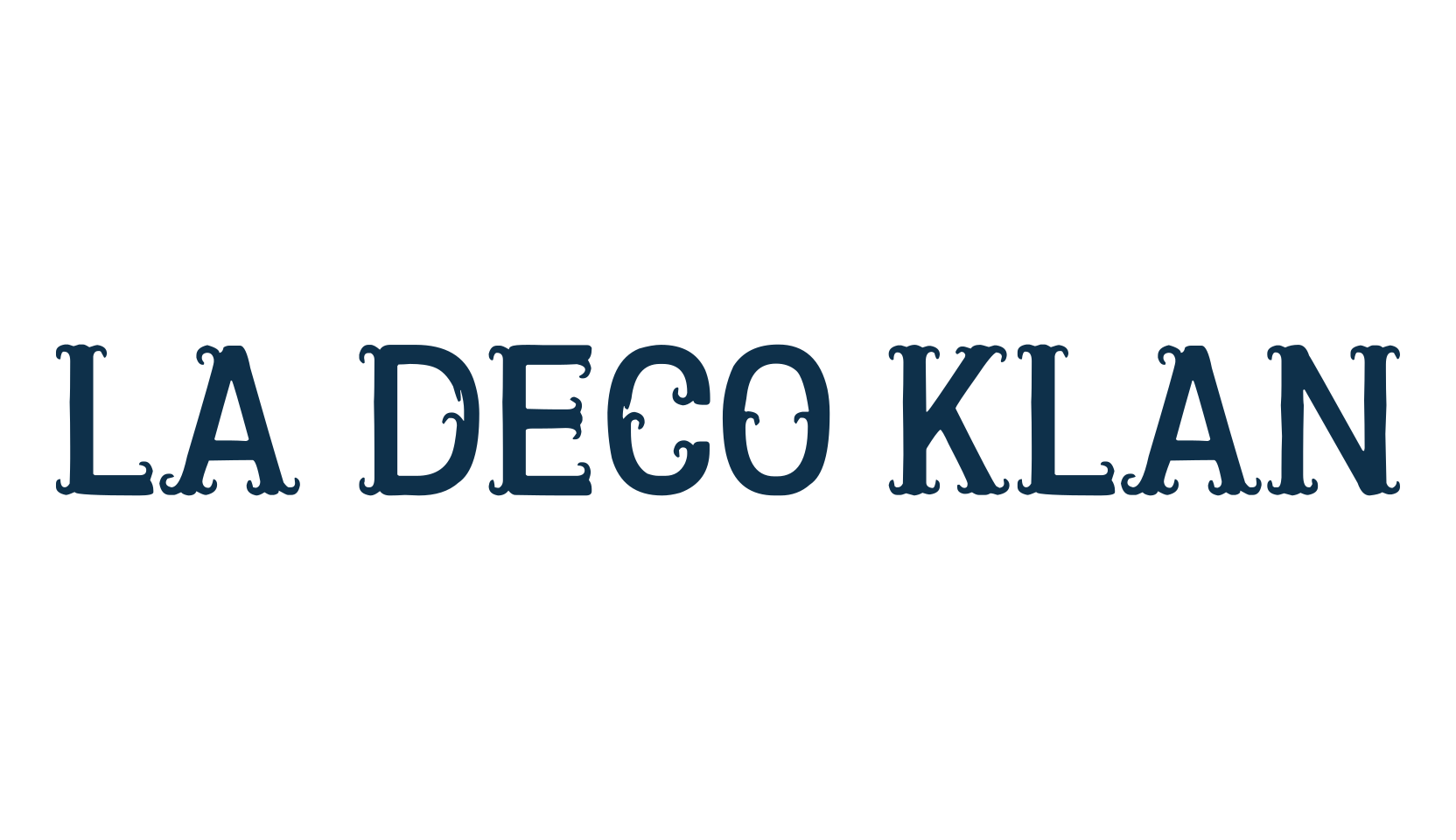 La Deco Klan, retro font preview