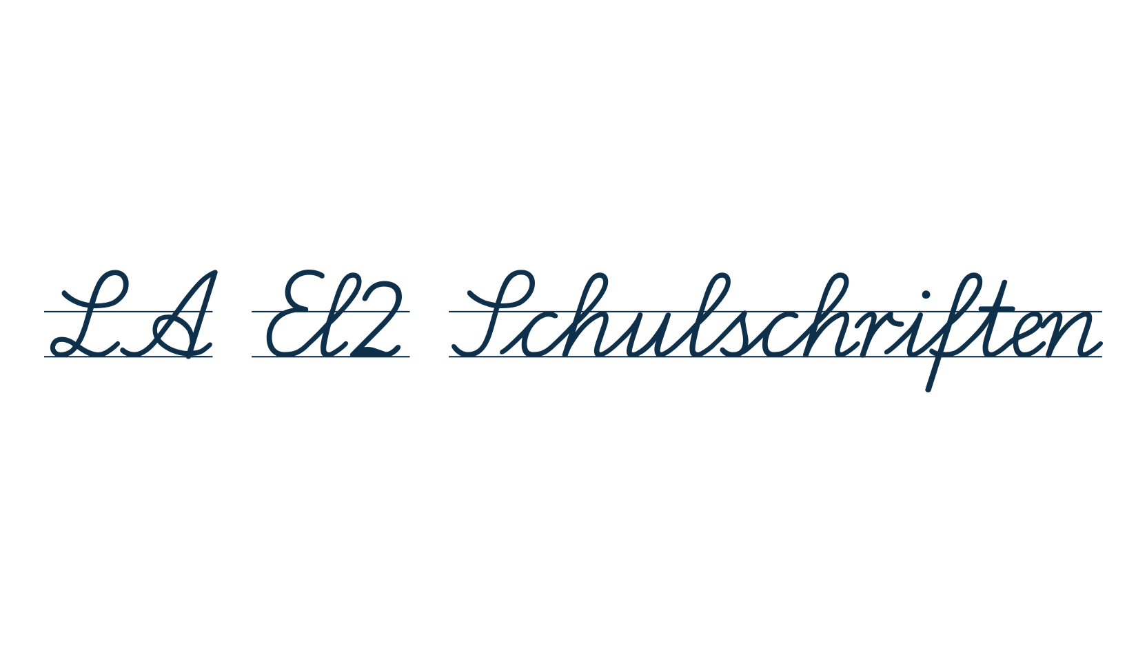 LA El2 Schulschriften, school font preview