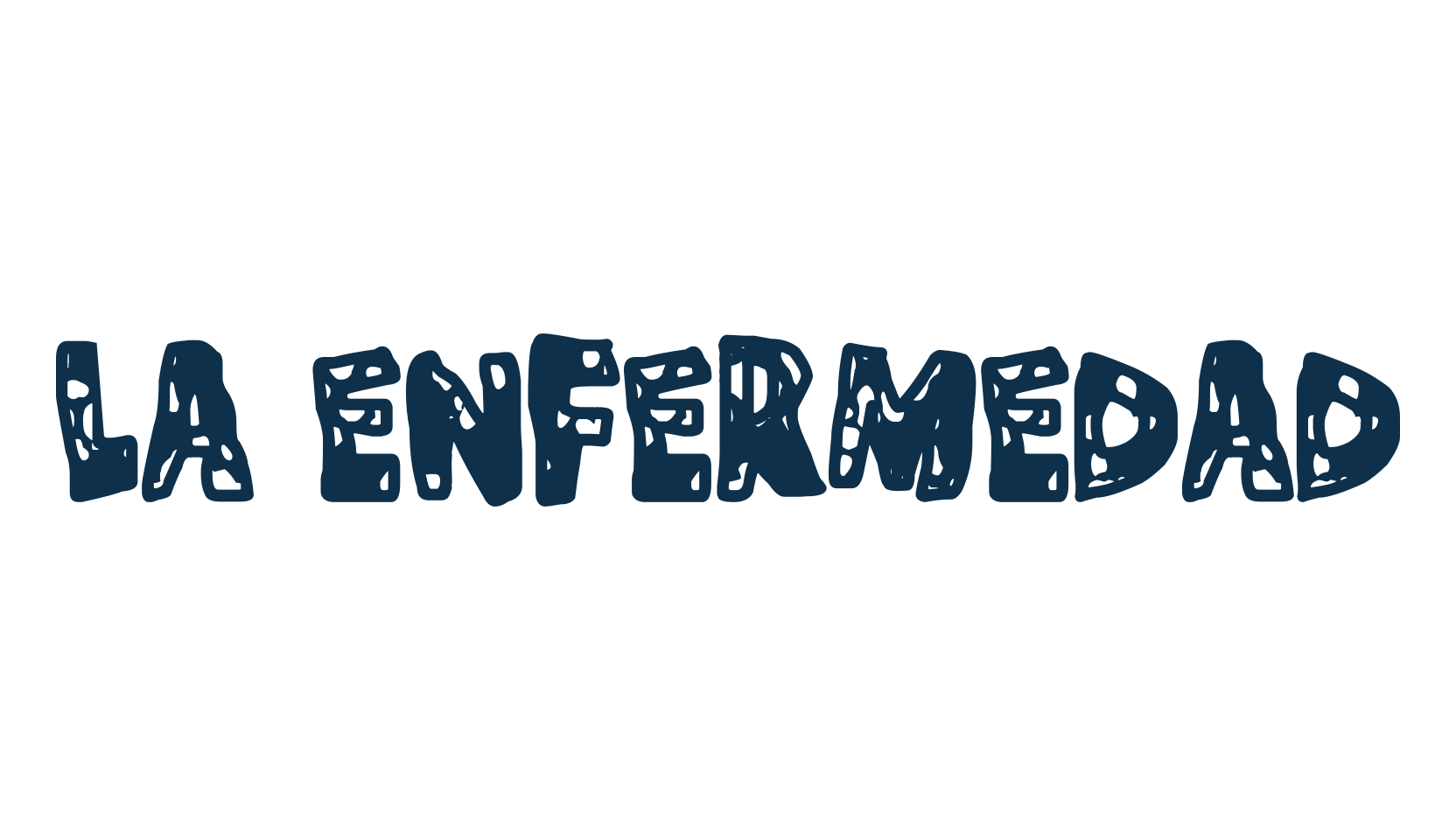 La Enfermedad, fancy destroy decorative font preview