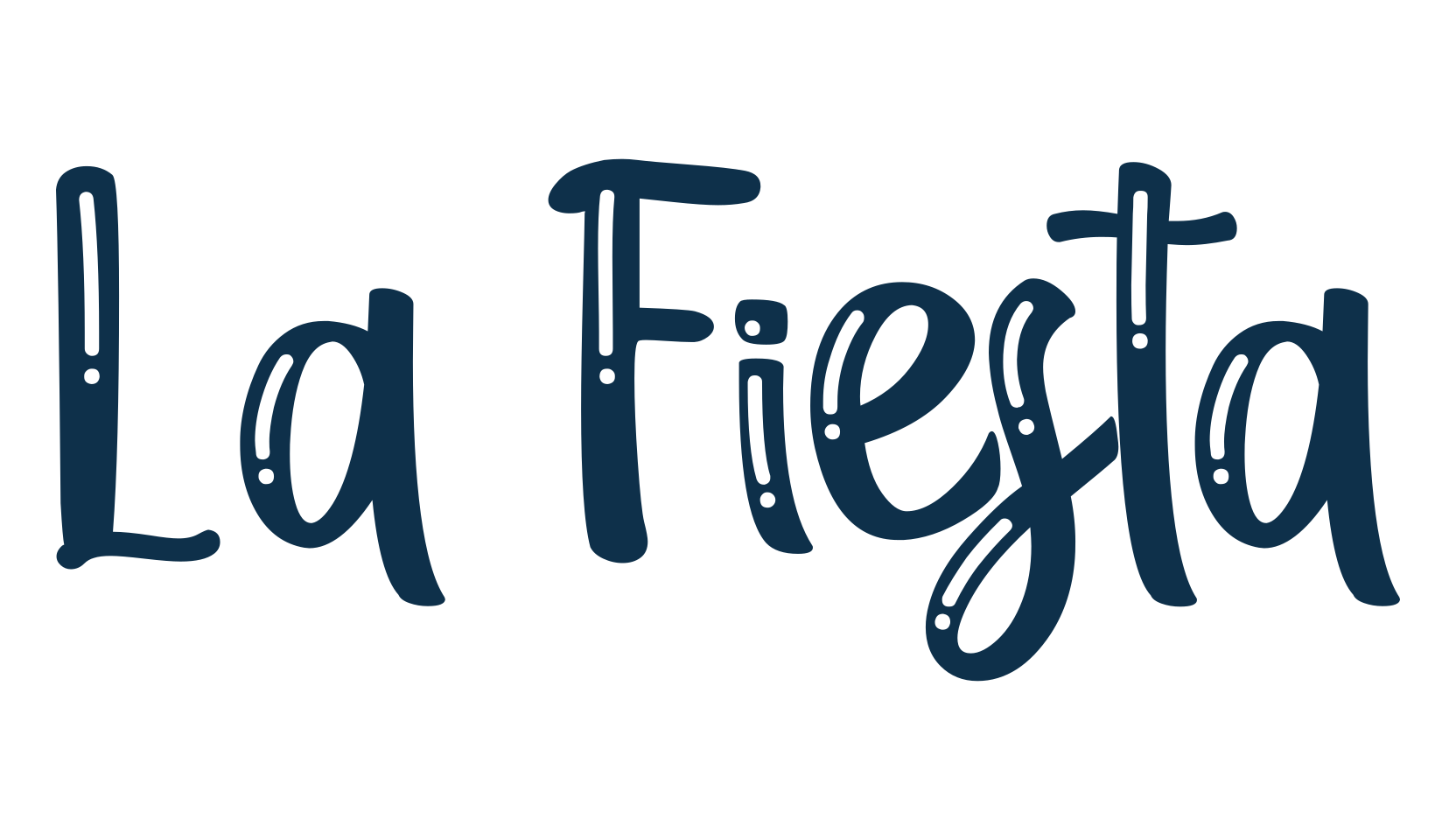 La Fiesta, fancy various decorative font preview