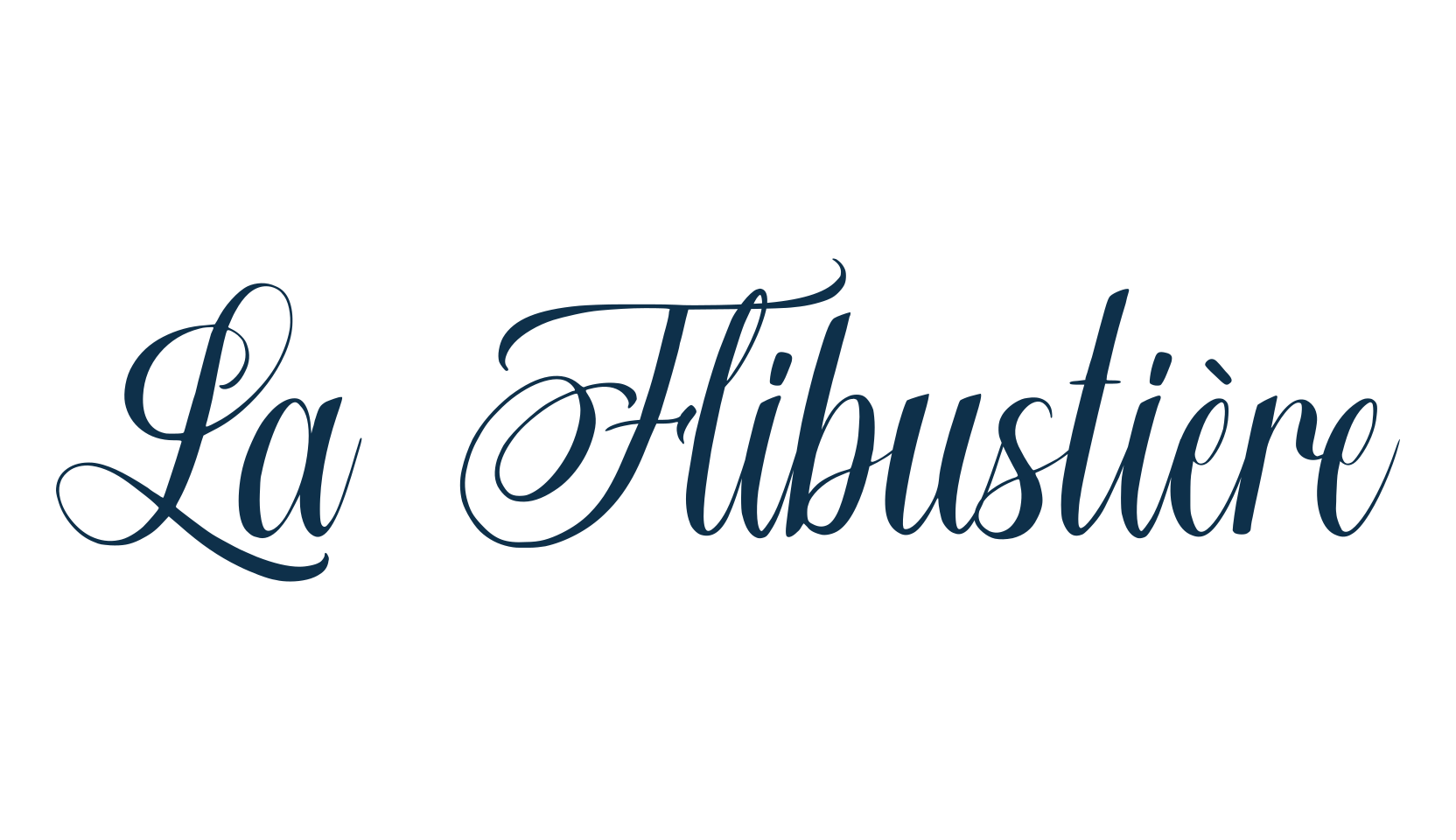 La Flibustière, script calligraphy fancy decorative font preview