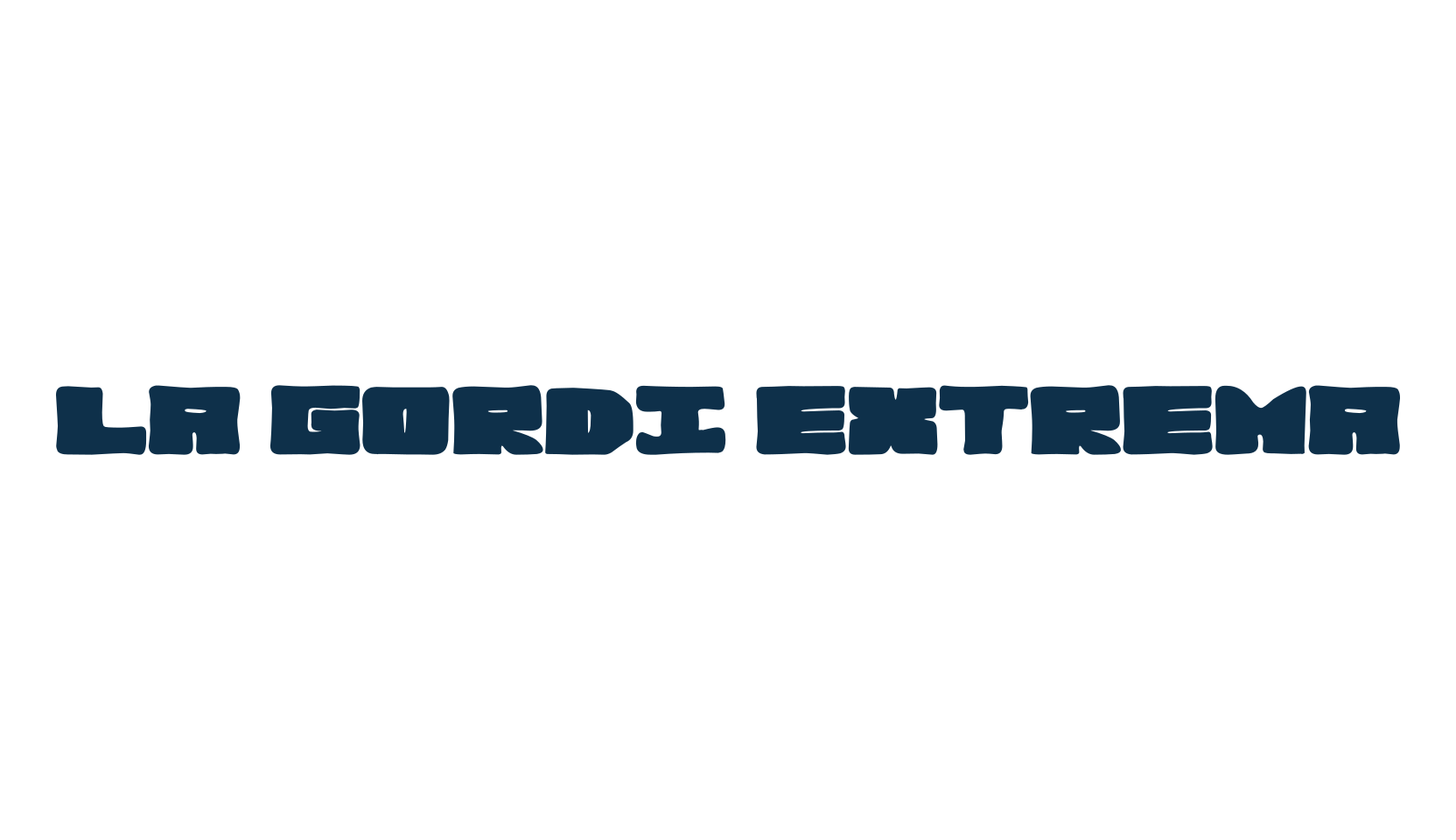 La Gordi Extrema, fancy various decorative font preview
