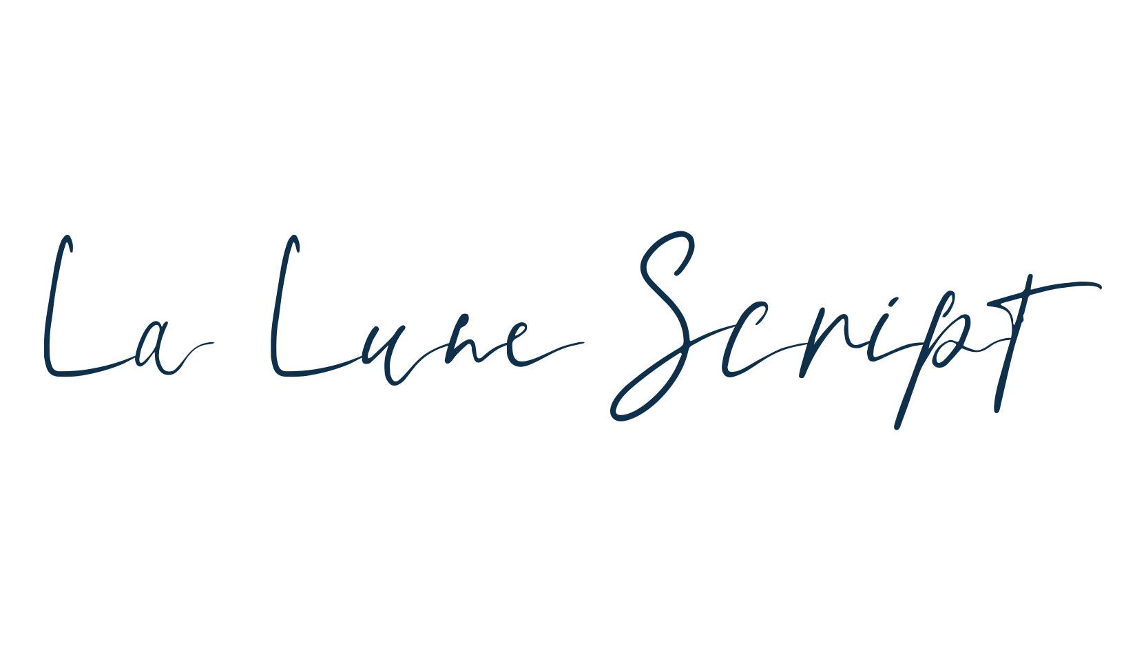 La Lune Script, handwriting font preview