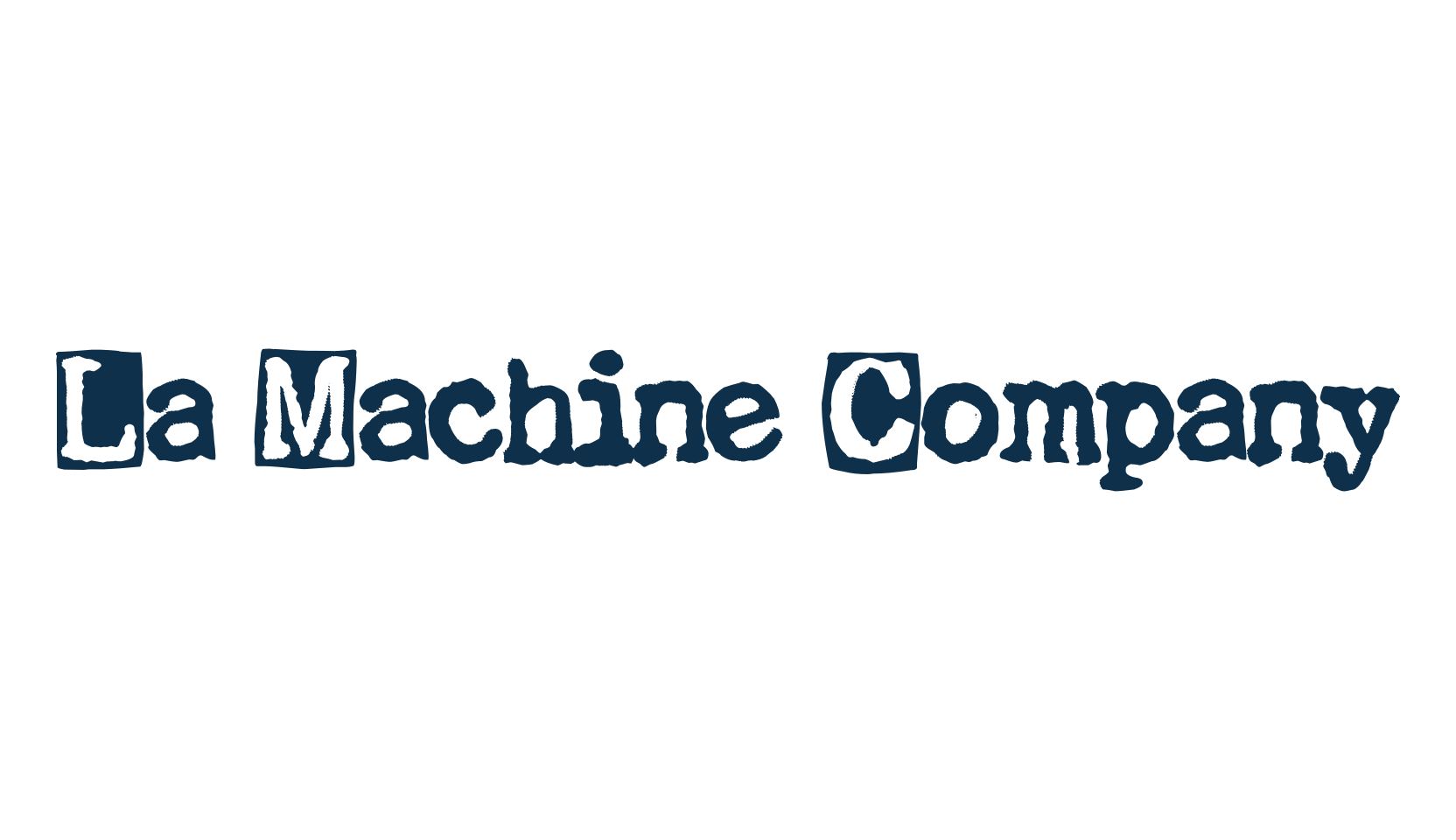 La Machine Company, typewriter font preview