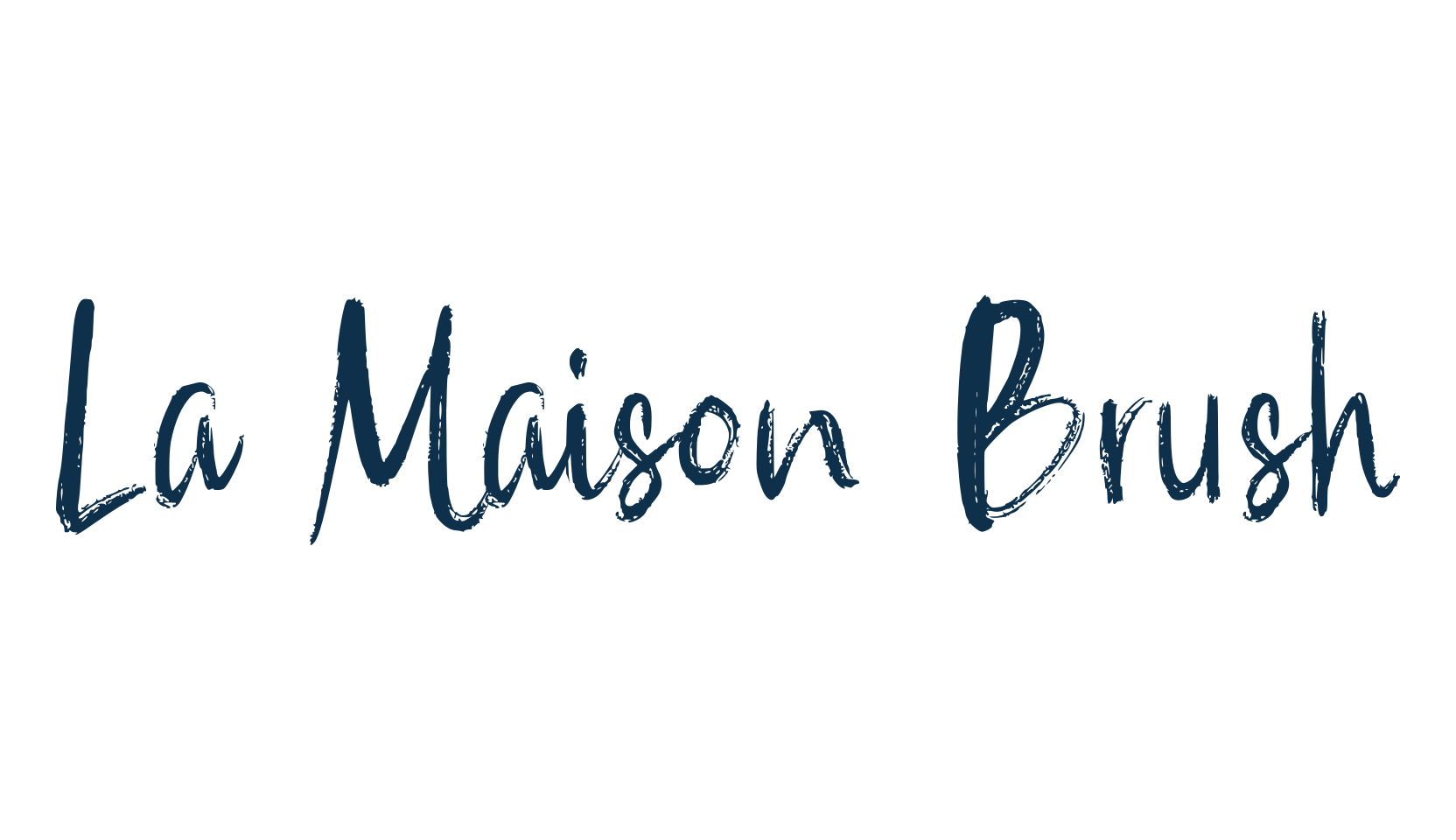 La Maison Brush, brush font preview