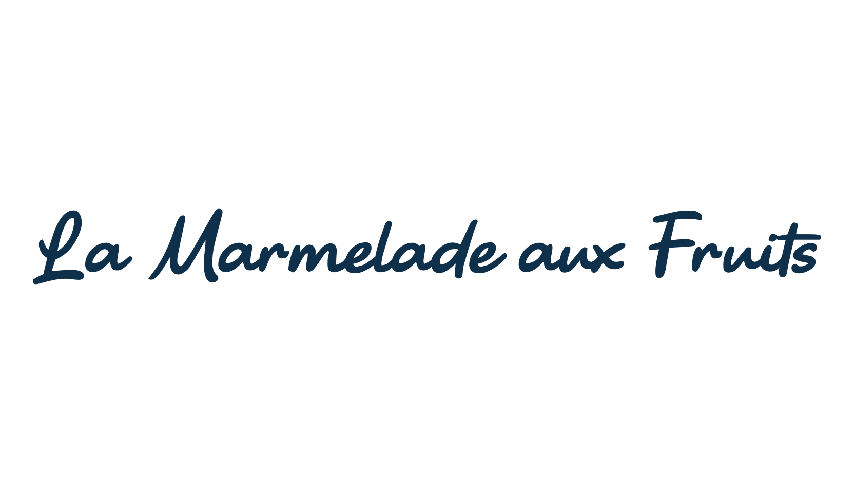 La Marmelade aux Fruits, script handwritten fancy decorative calligraphy font preview