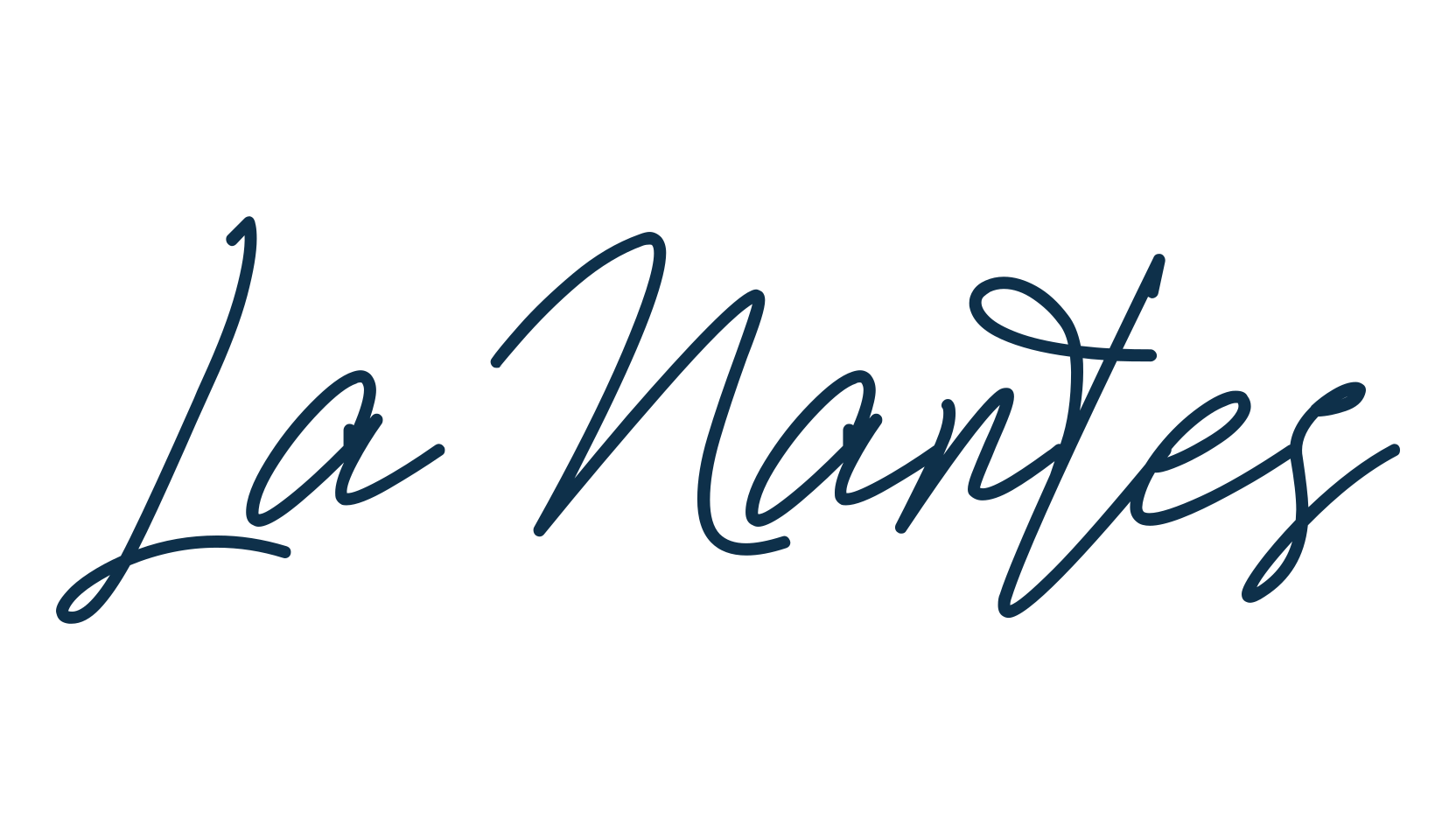 La Nantes, handwriting font preview