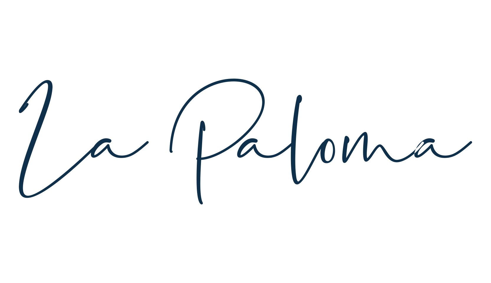 La Paloma, script handwritten fancy decorative calligraphy font preview